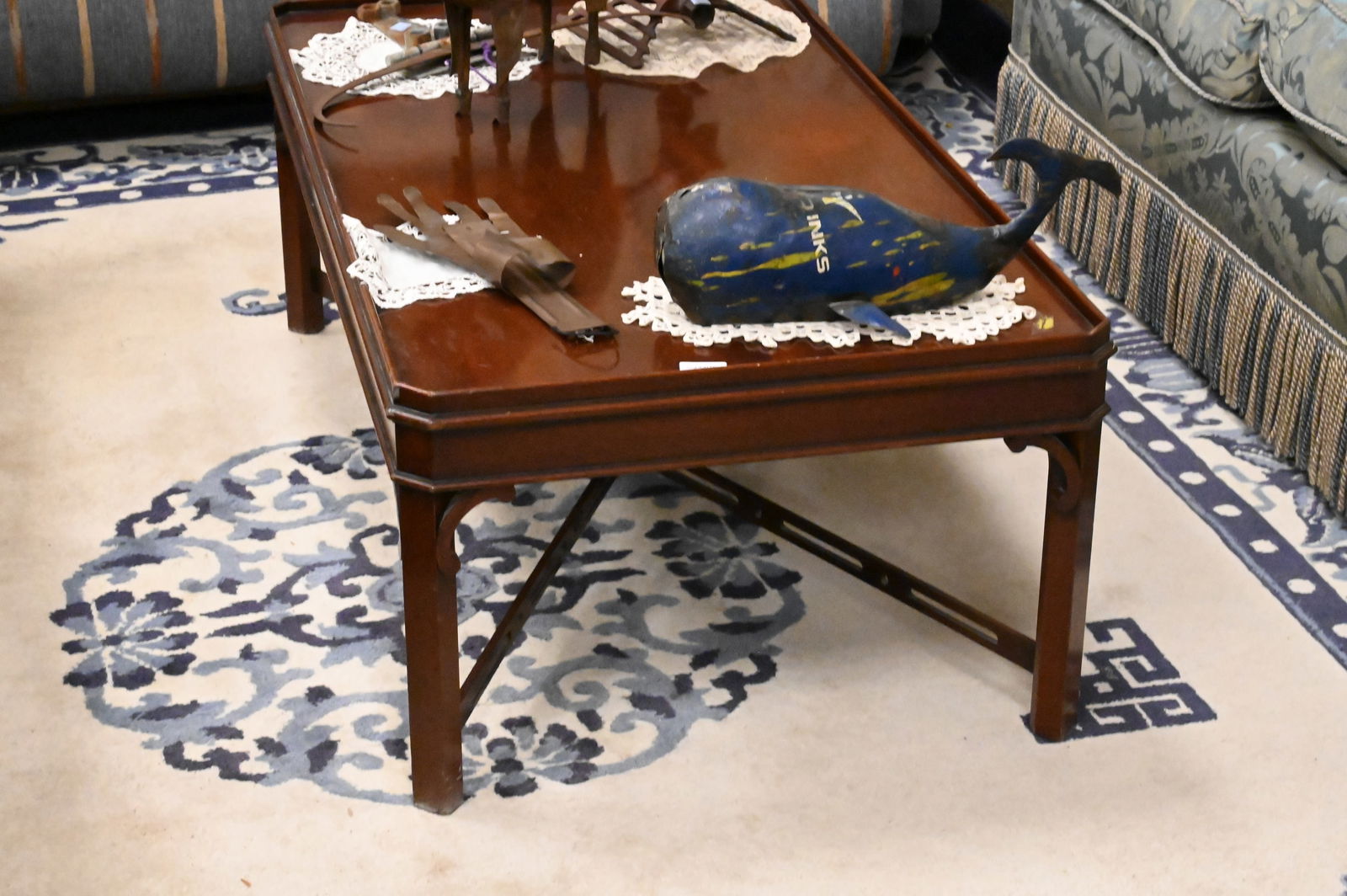 Custom Mahogany Coffee Table - 2