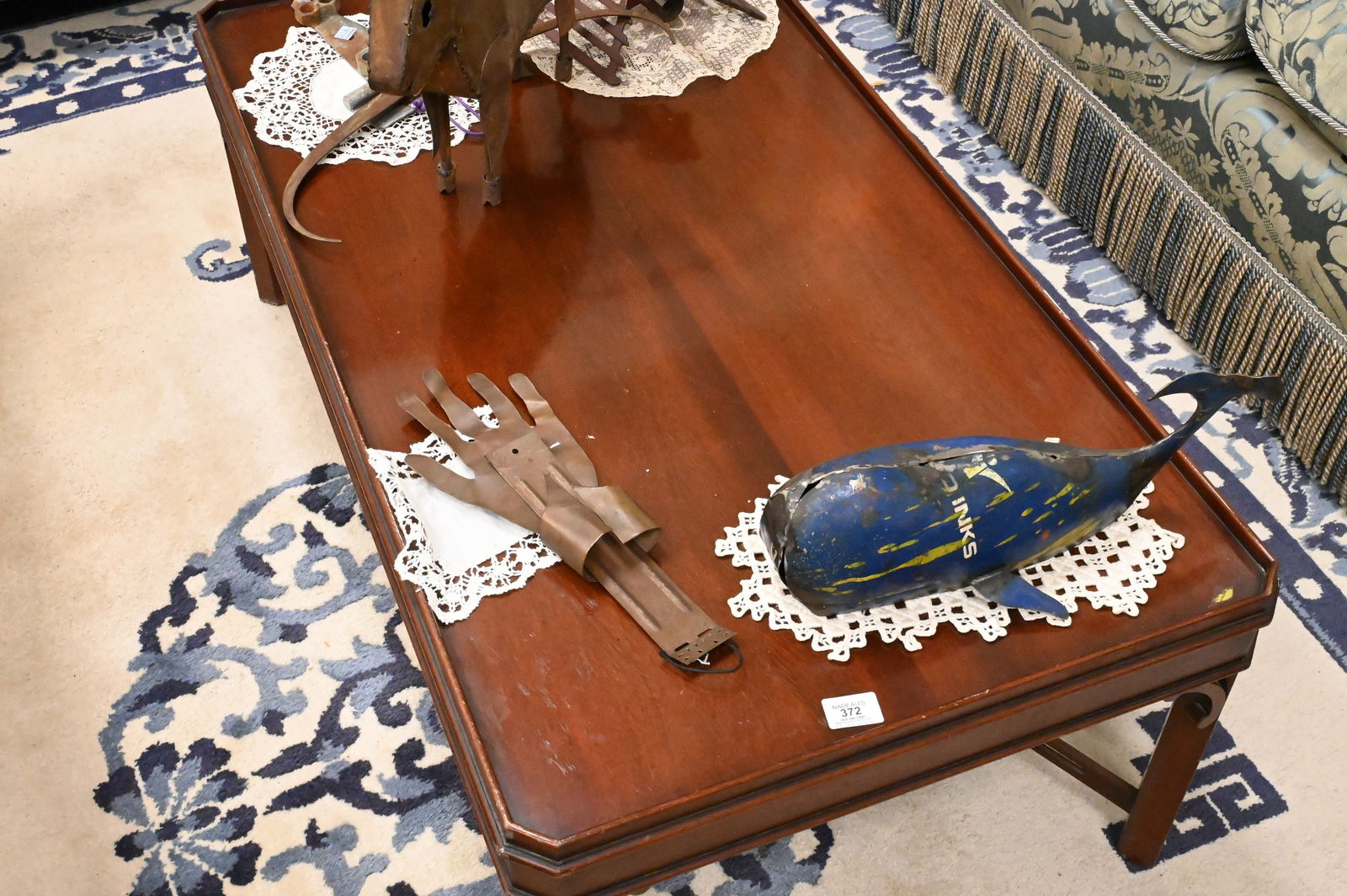 Custom Mahogany Coffee Table - 3