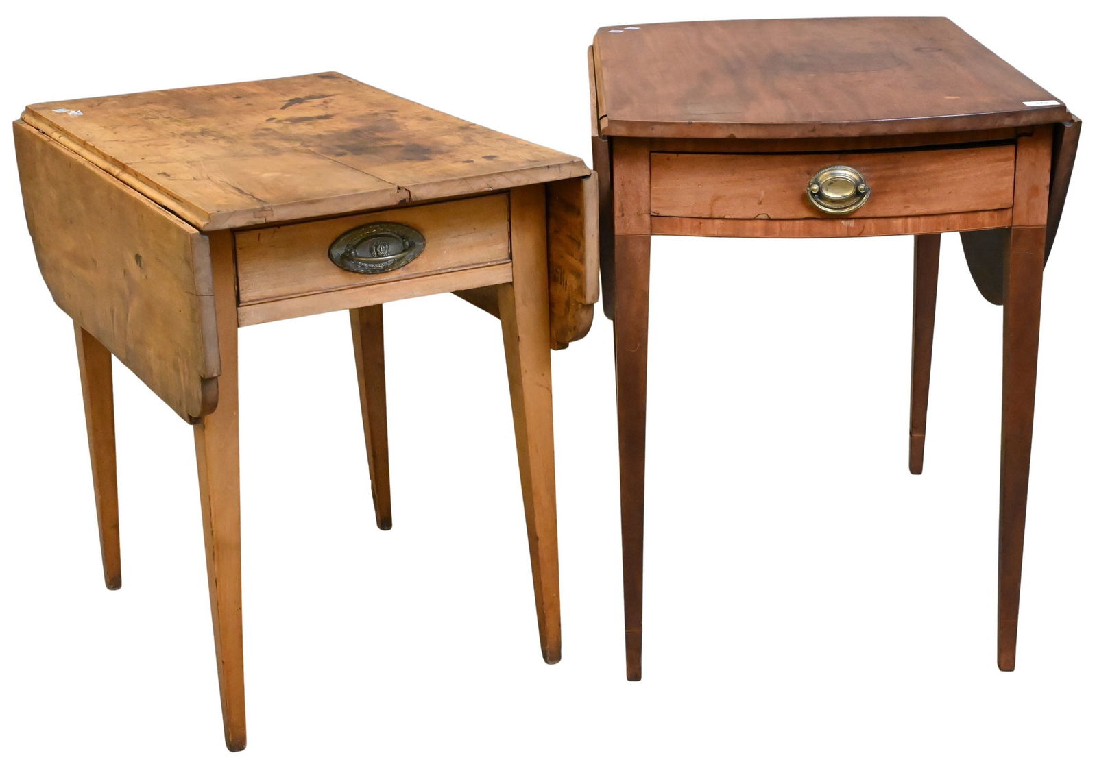 Federal Mahogany Pembroke Demilune Table (1 of 5)