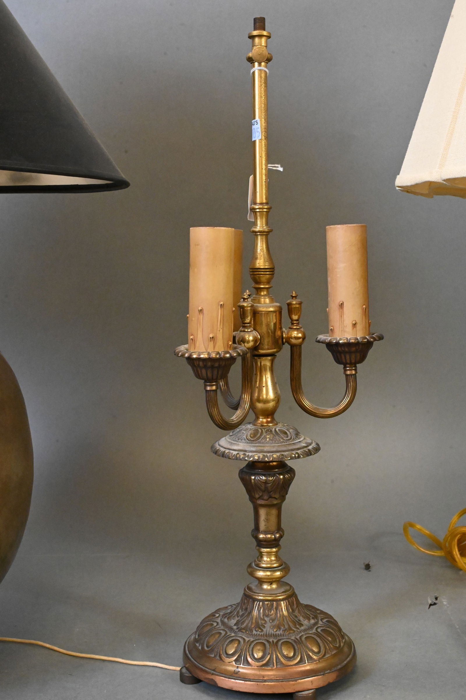 Three Brass Table Lamps - 2