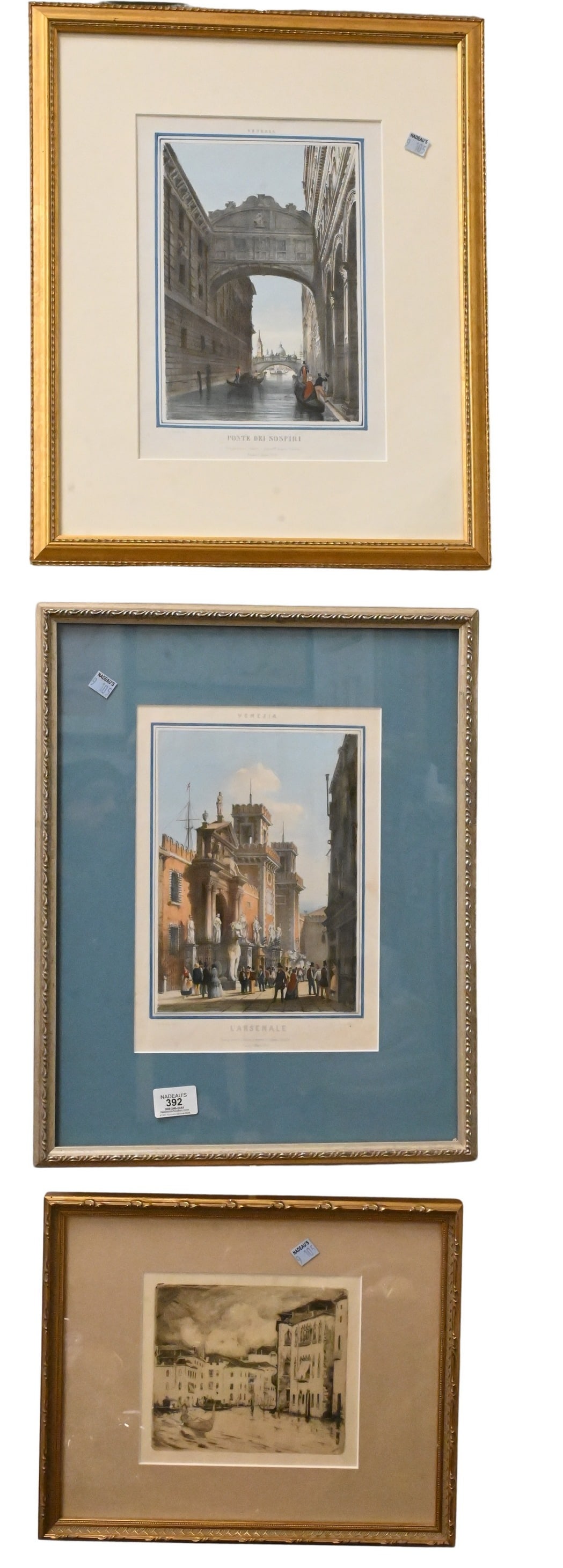 Group of Framed 19th Century Venetian Engravings (1 of 10)