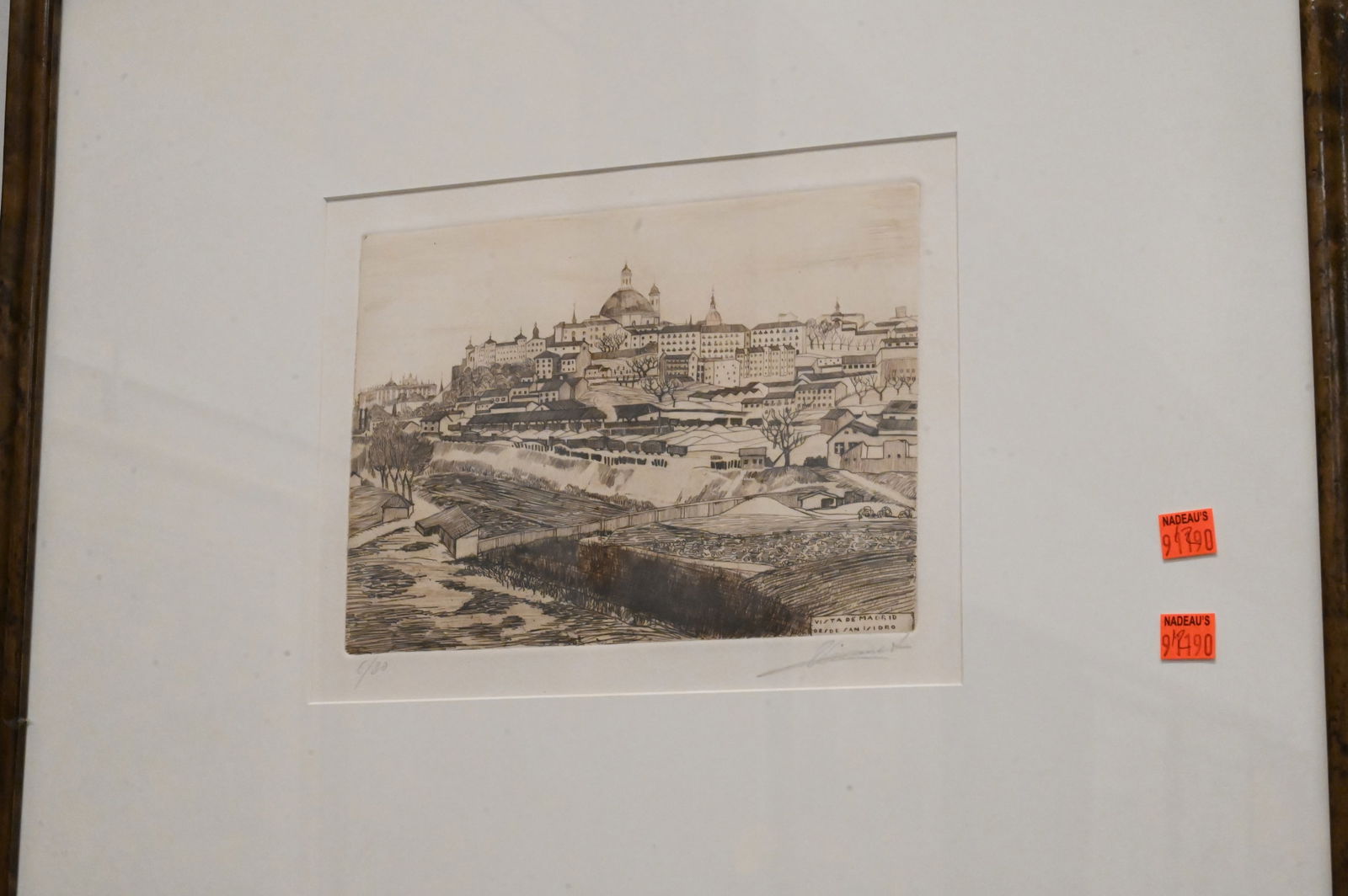 Five Framed 20th Century Etchings - 3