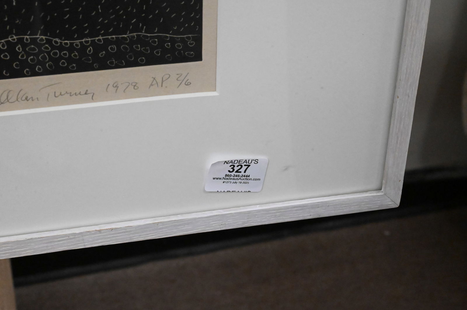 Alan Turner (American B.1943): Alan Turner (American B.1943) Black and White Forest, 1978 Lithograph, edition A.P. 2/6 Signed and dated lower right Alan Turner 1978 16" x 20 1/2"