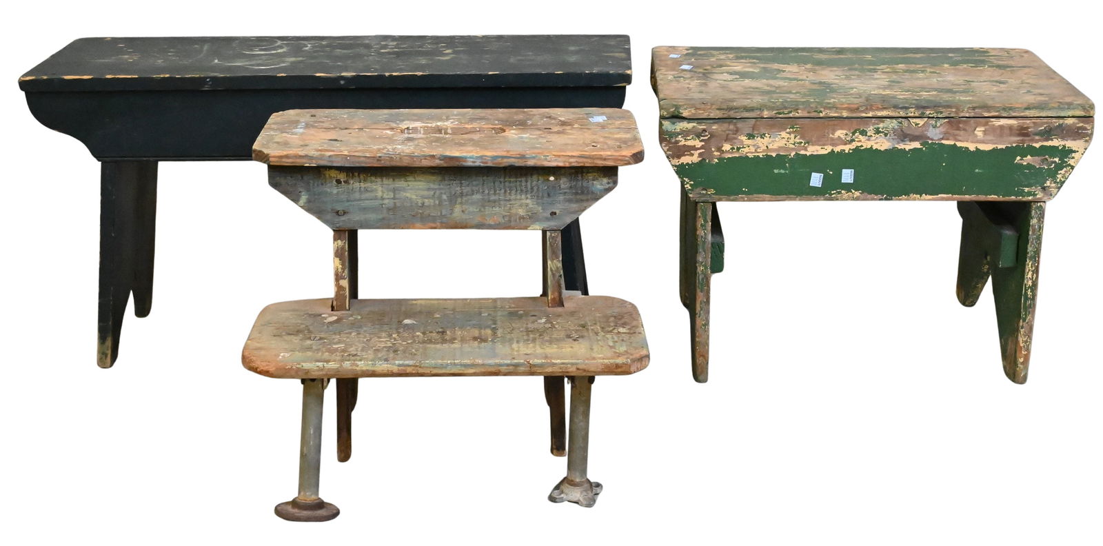 Three Primitive Style Benches (1 of 5)