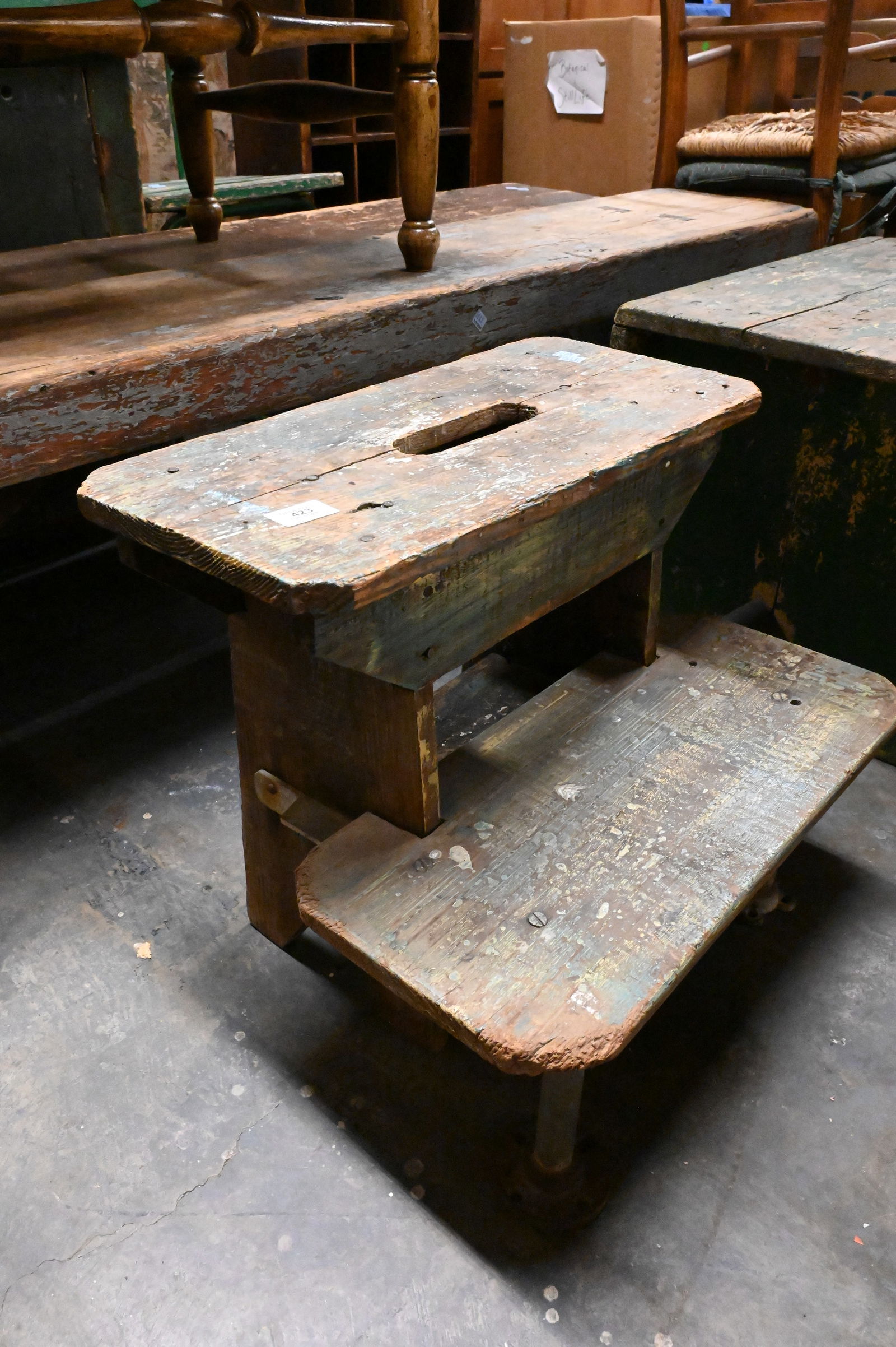 Three Primitive Style Benches - 3