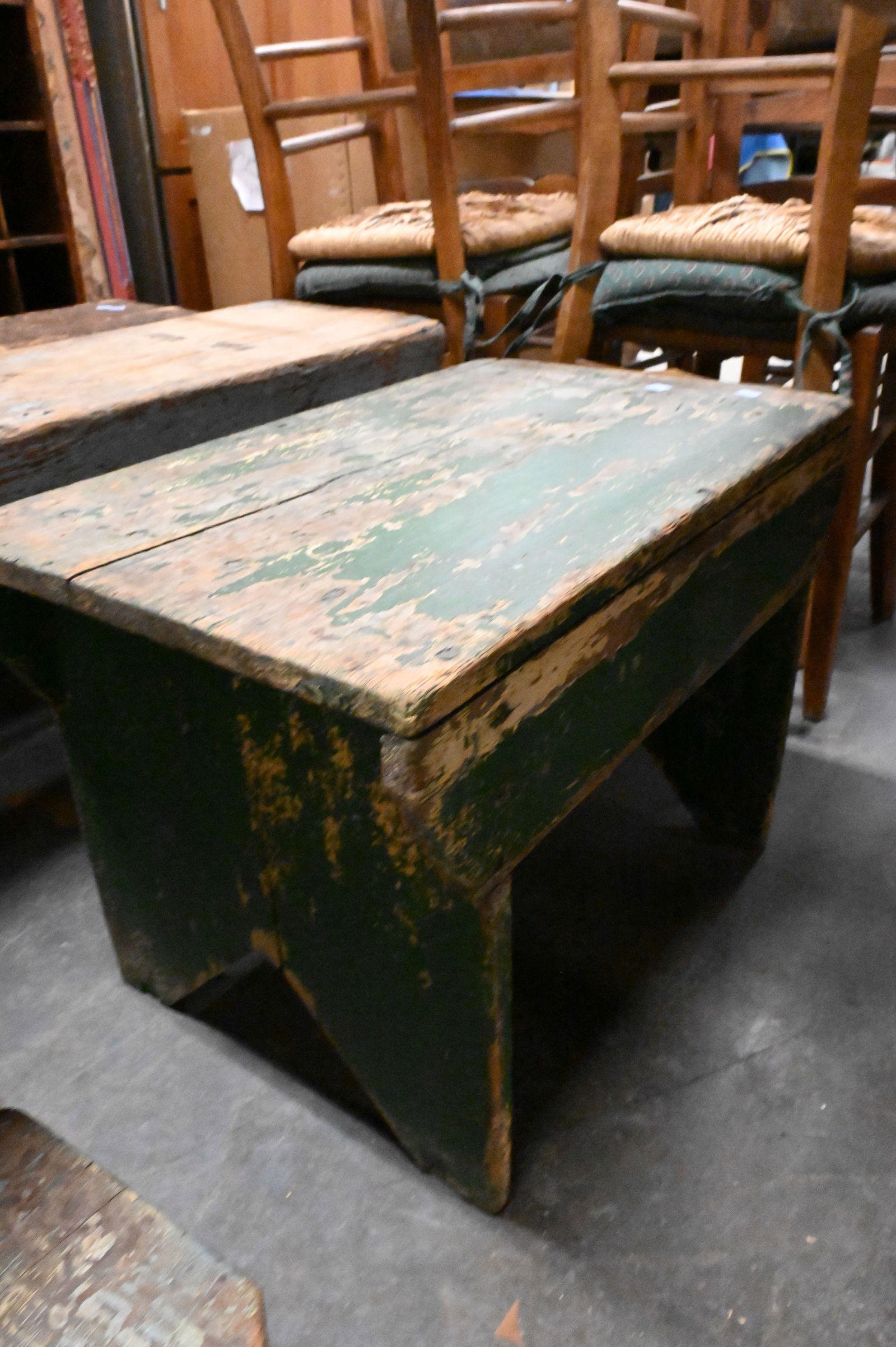 Three Primitive Style Benches - 4