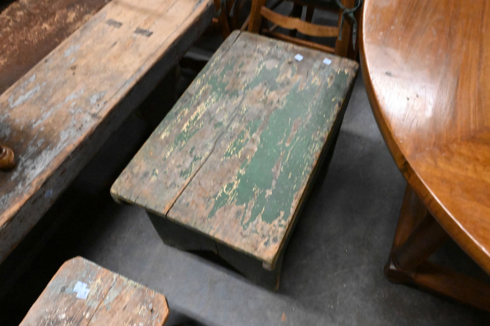 Three Primitive Style Benches - 5