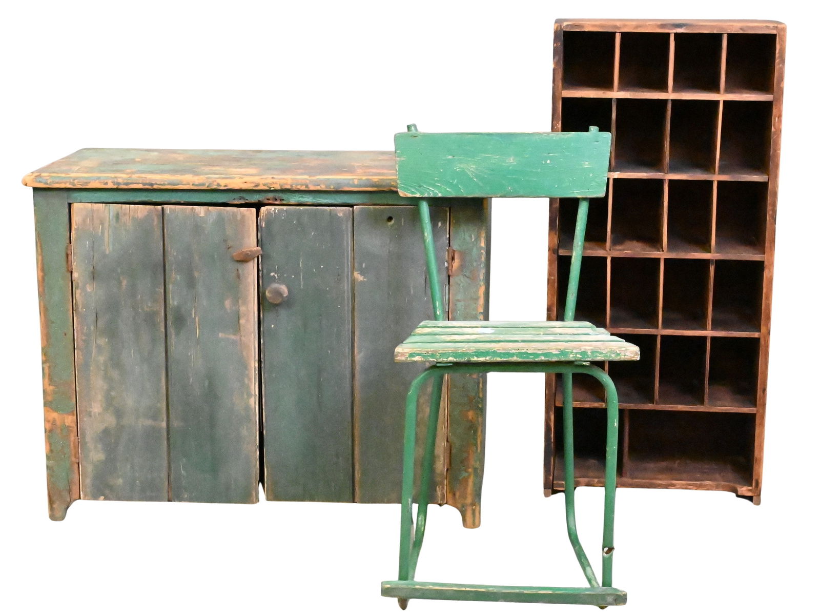 Three Piece Primitive Furniture Grouping (1 of 5)