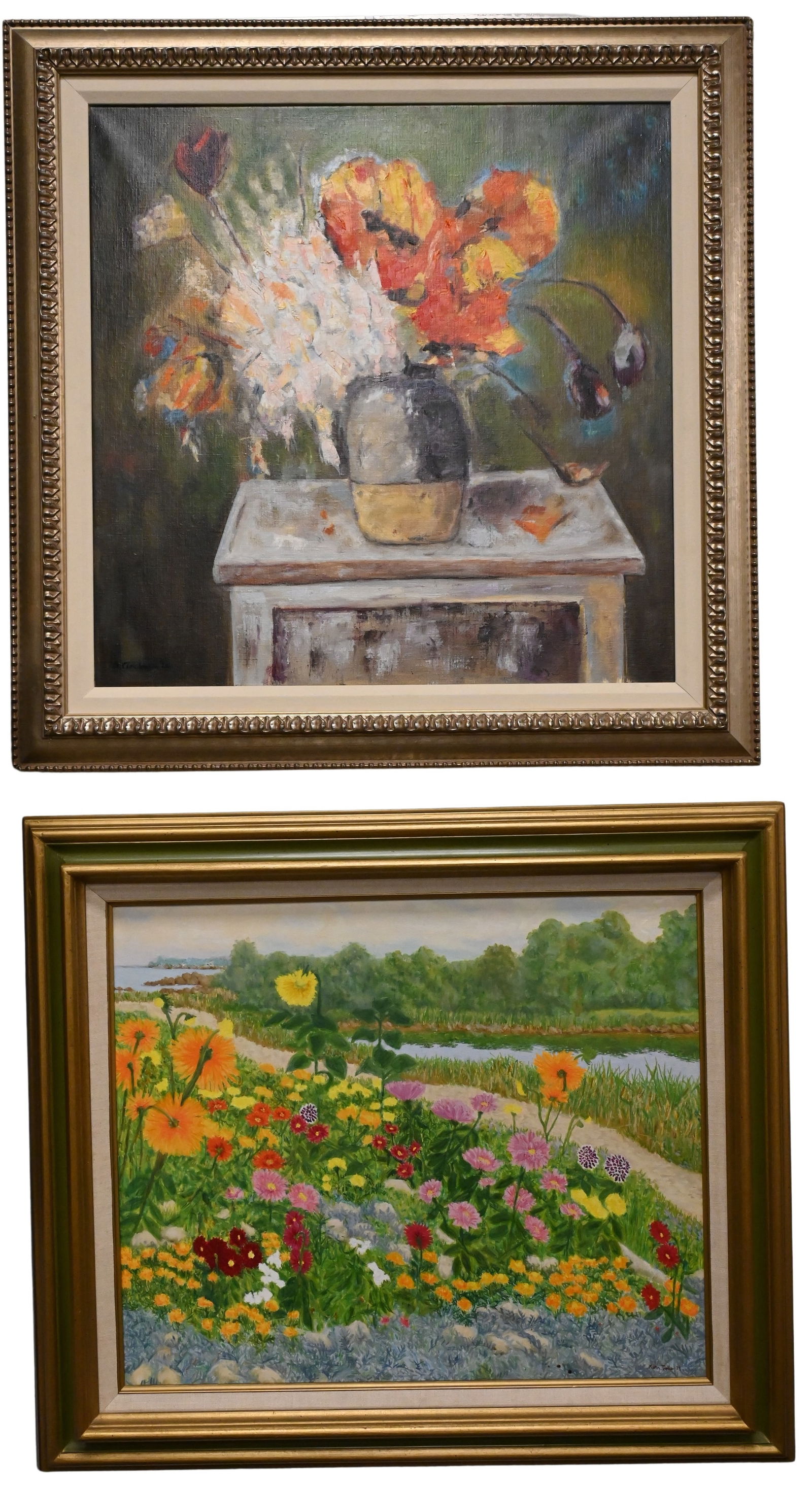 Two Framed Floral Pieces (1 of 10)