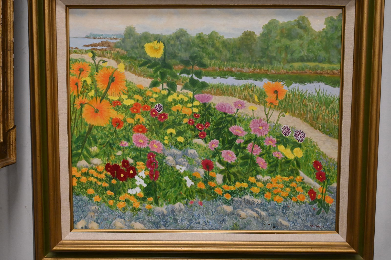 Two Framed Floral Pieces - 2