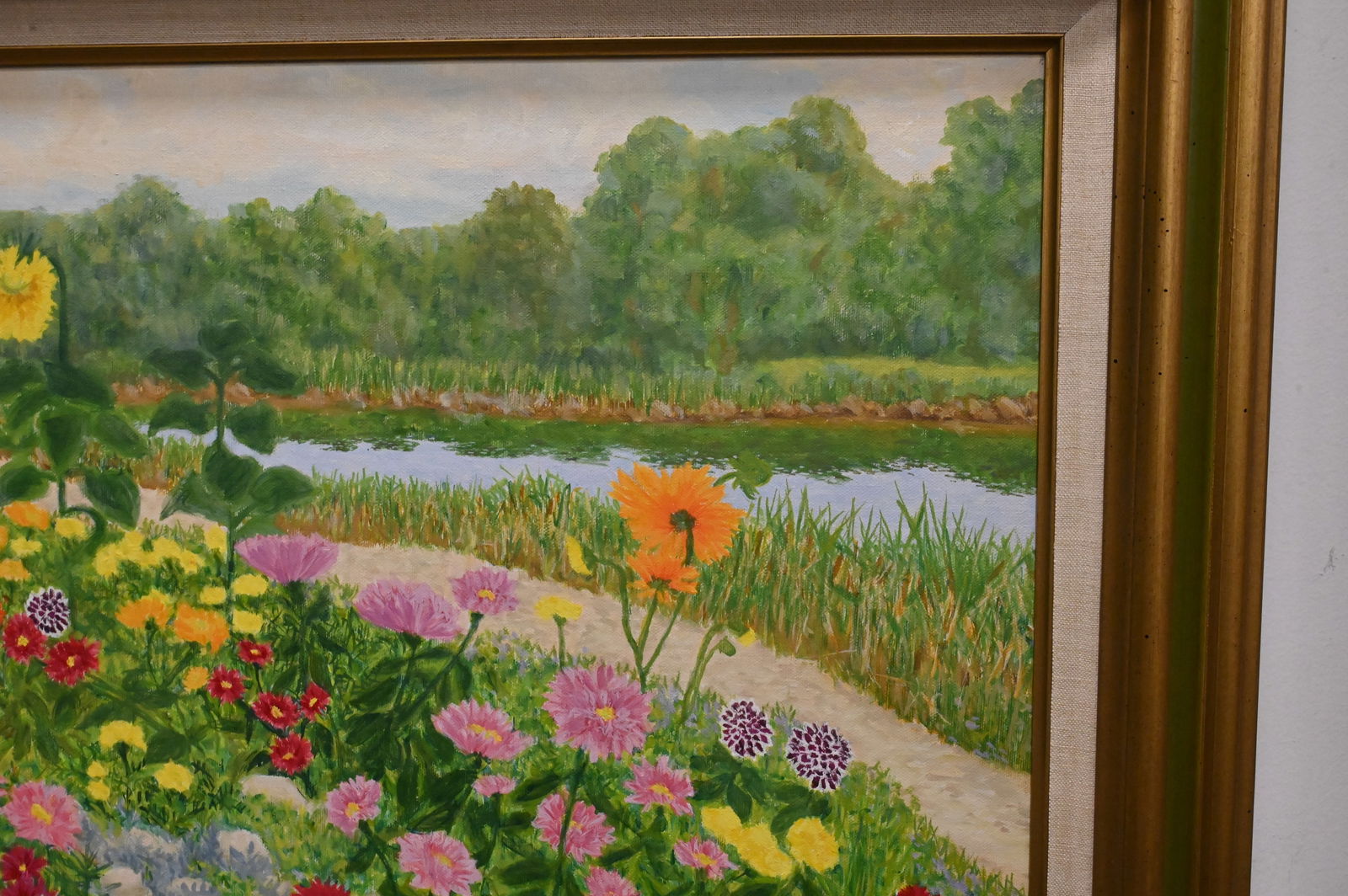 Two Framed Floral Pieces - 5