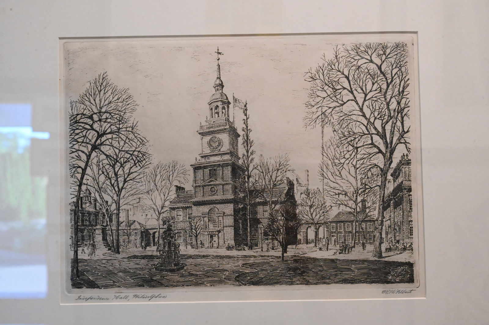 Four Framed Cityscape Etchings - 3