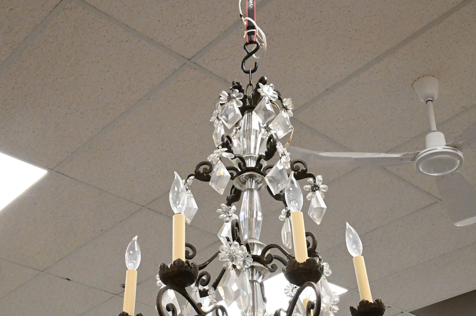 Six Light Crystal Chandelier - 4