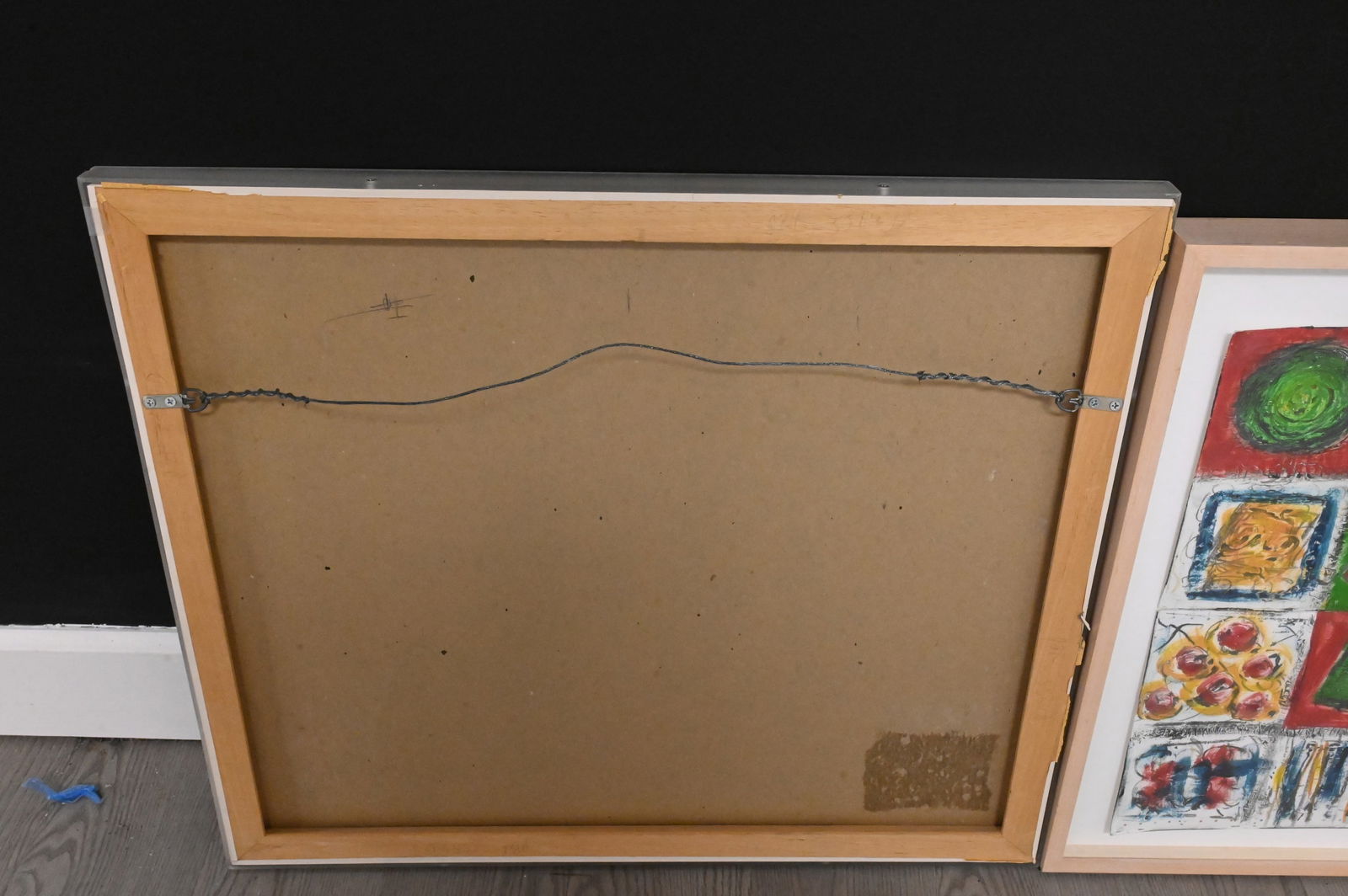 Two Framed Mixed Media Abstracts - 4