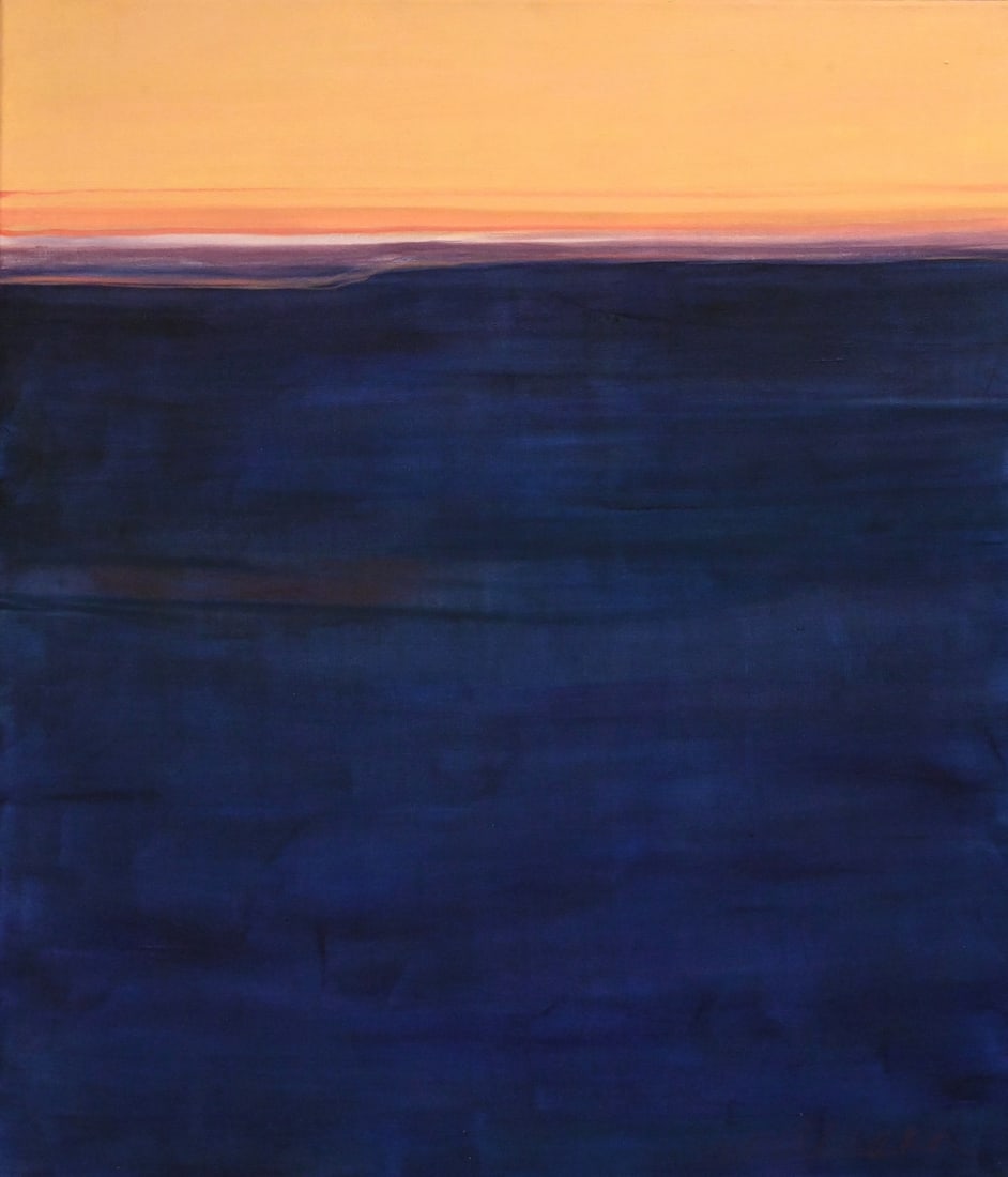 Betsy Anderson (American 20th/21st Century): Betsy Anderson (American 20th/21st Century) "North Carolina Sunset", 1980 Oil on canvas Signed lower right Anderson 44" x 38" Provenance: Property from a Private Collection Reference: Works by