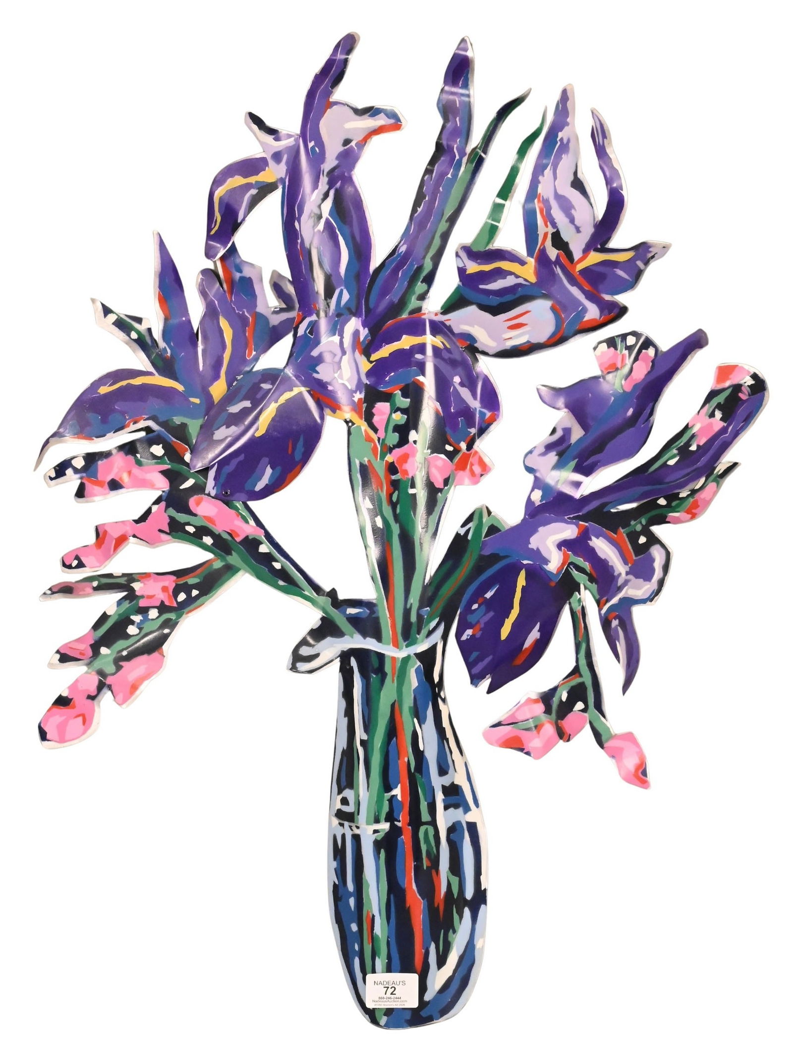 Mimi Gross Grooms (American B.1940): Mimi Gross Grooms (American B.1940) Bouquet of Flowers, 1983 Painted metal sculpture, edition 8/24 Signed and dated Mimi Gross 1983 verso Height 27 1/2 inches, width 21 1/2 inches