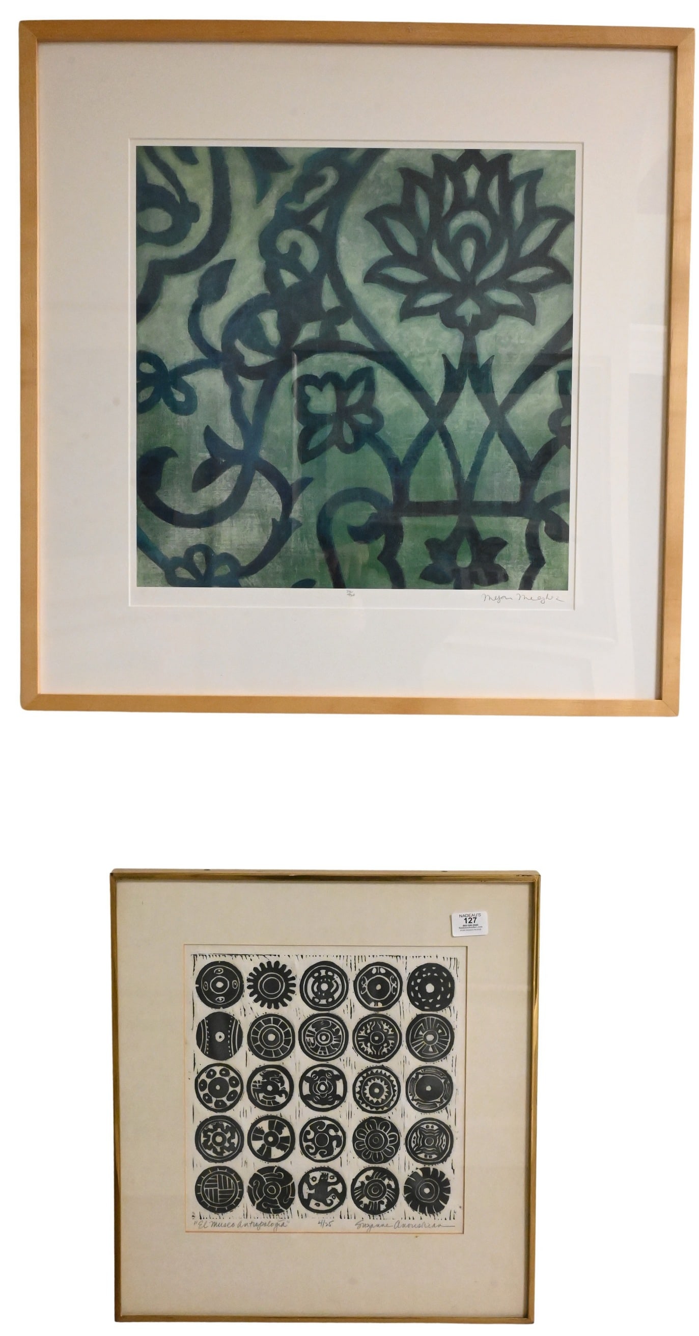 Three Framed Abstract Compositions (1 of 8)