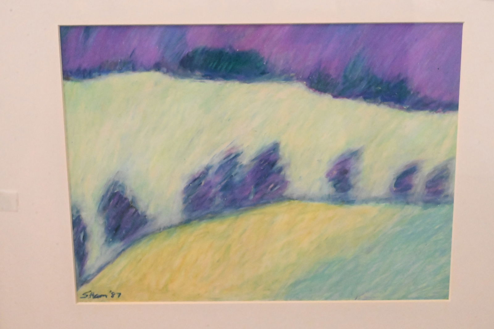 Two Framed Abstract Landscapes - 2