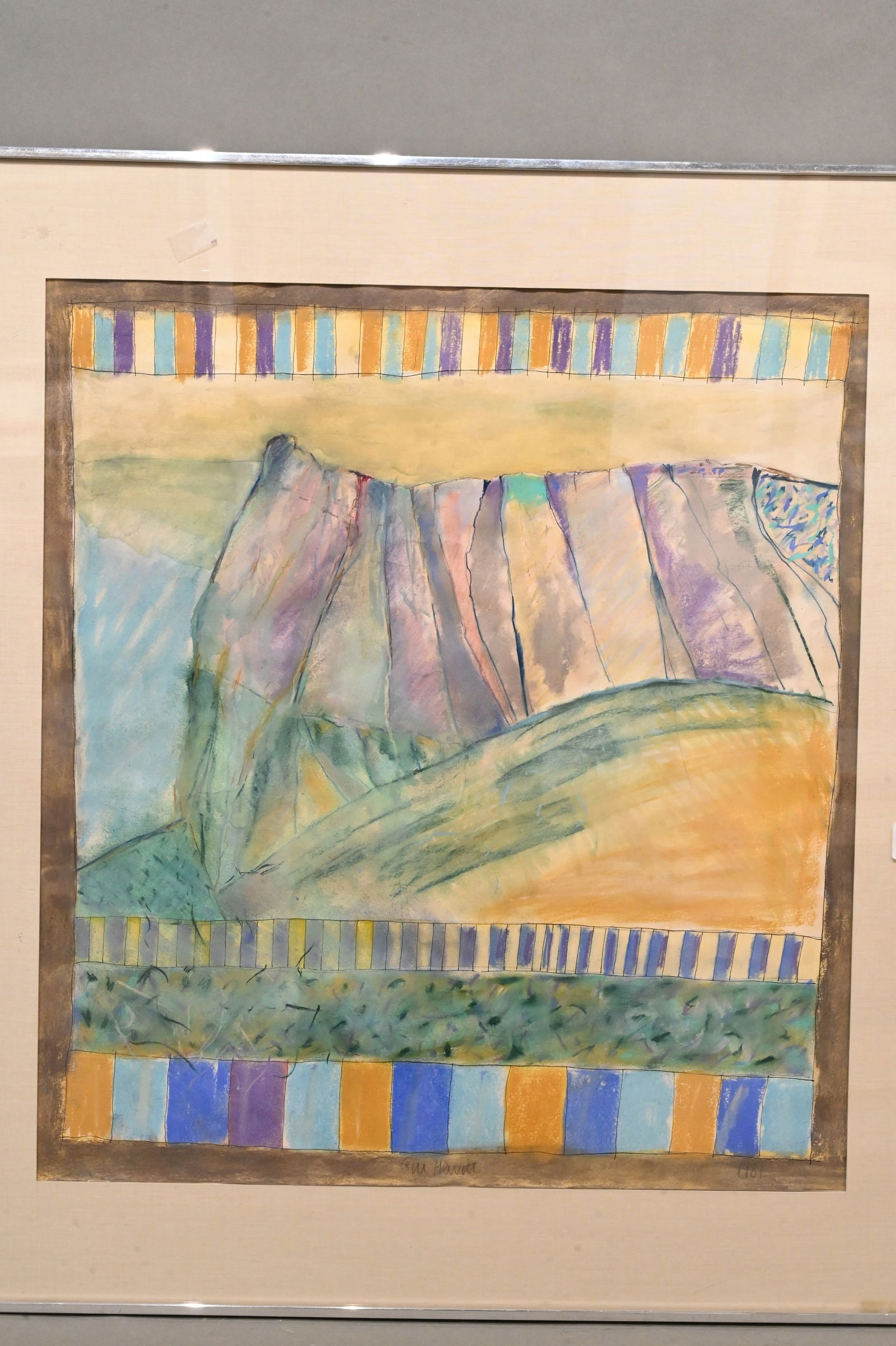 Two Framed Mixed Media Abstracts - 2