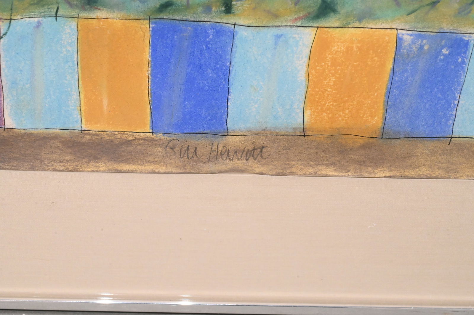 Two Framed Mixed Media Abstracts - 4