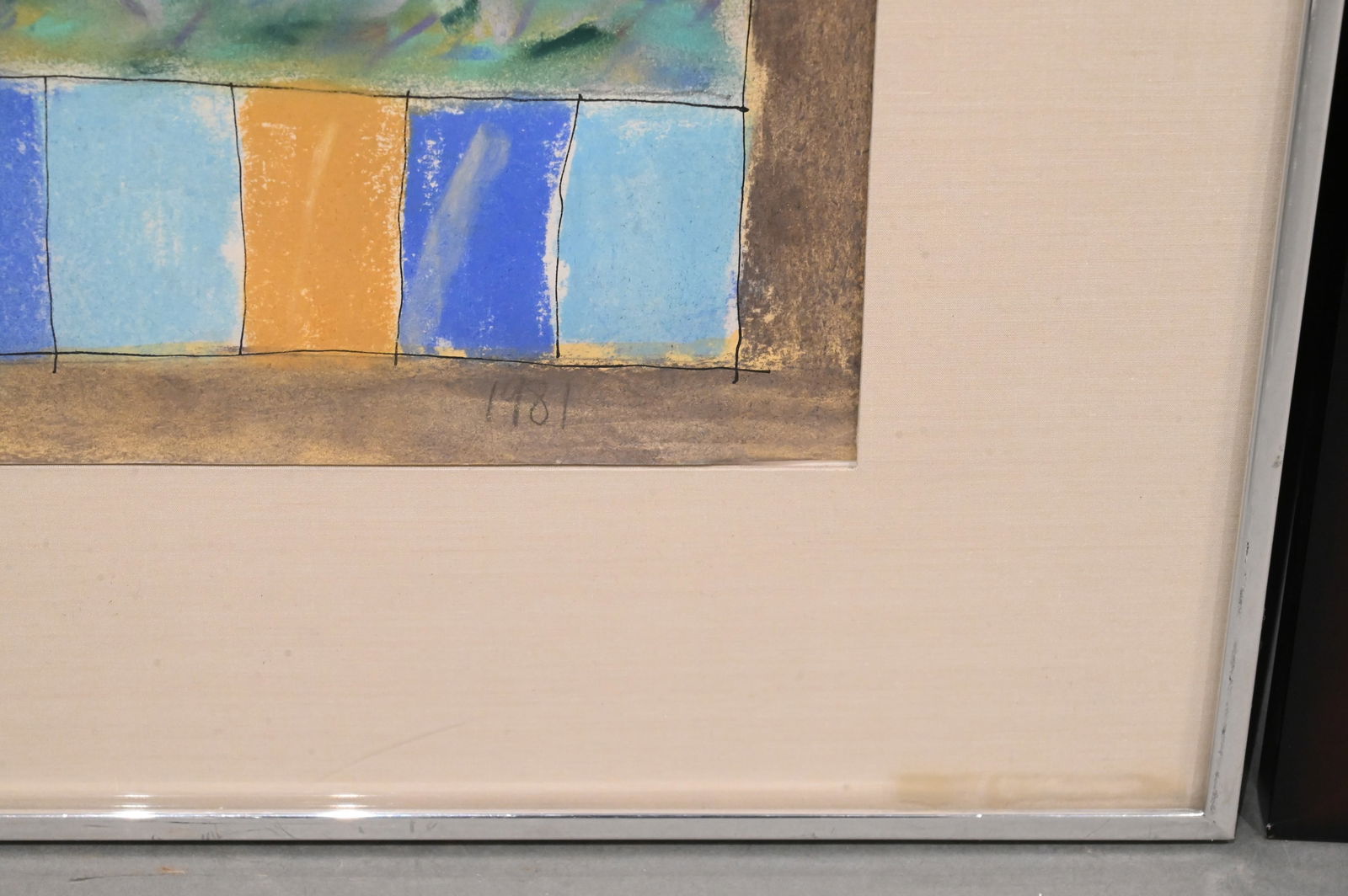 Two Framed Mixed Media Abstracts - 5