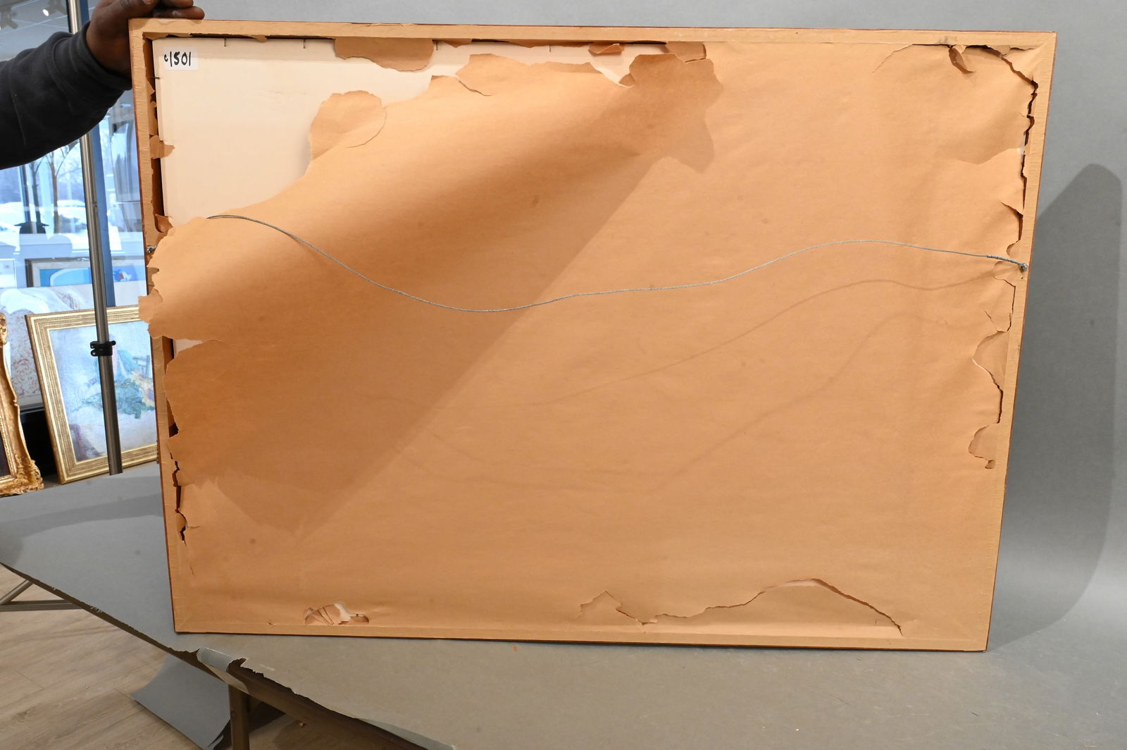 Sylvia Plimack Mangold (American B.1938): Sylvia Plimack Mangold (American B.1938) "View of Schunnemunk Mountain", 1980 Lithograph with hand coloring, edition 26/50 Signed and dated lower right Sylvia Plimack Mangold 1980 20 1/2" x 32