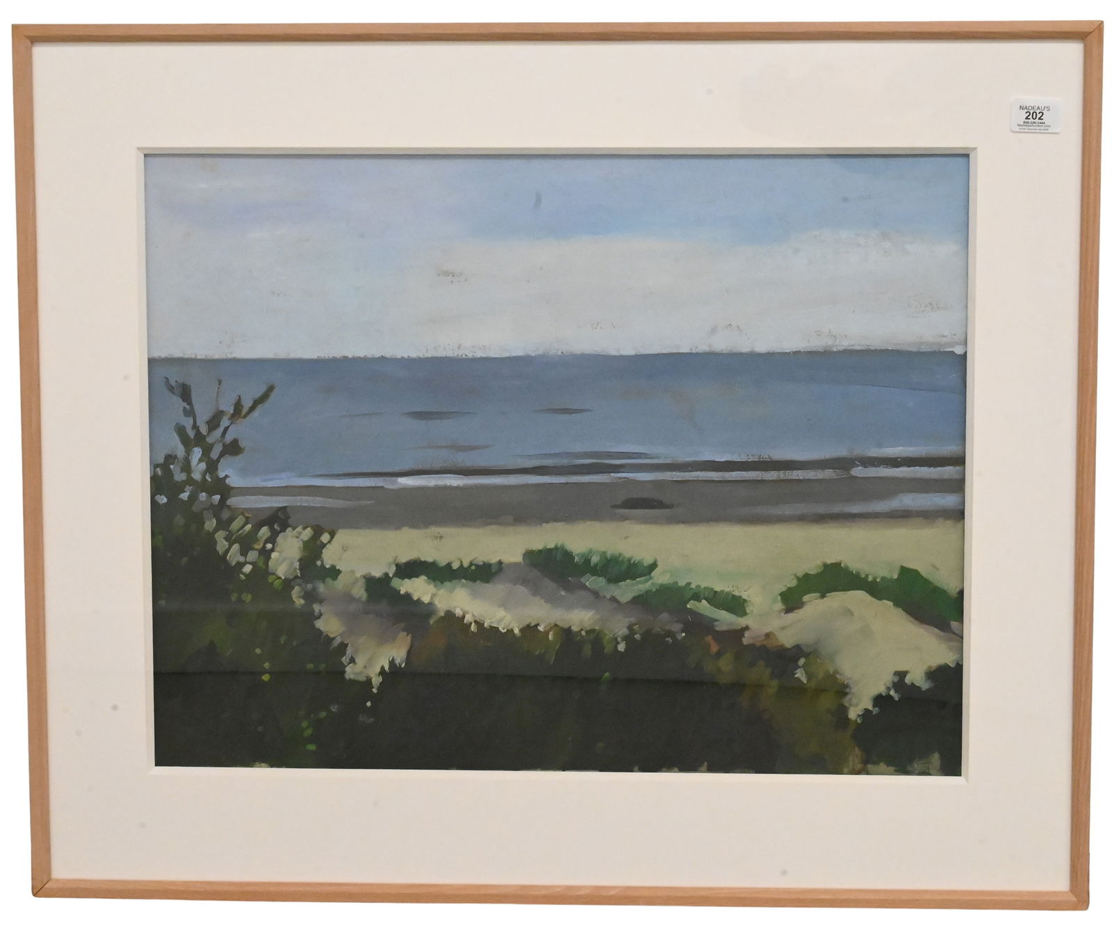 Jane Fisher (American B.1961): Jane Fisher (American B.1961) "Wild Dunes, South Carolina", 1985 Oil on paper 20" x 25" sight Provenance: Property from a Private Collection Reference: Works by the artist have been exhibited
