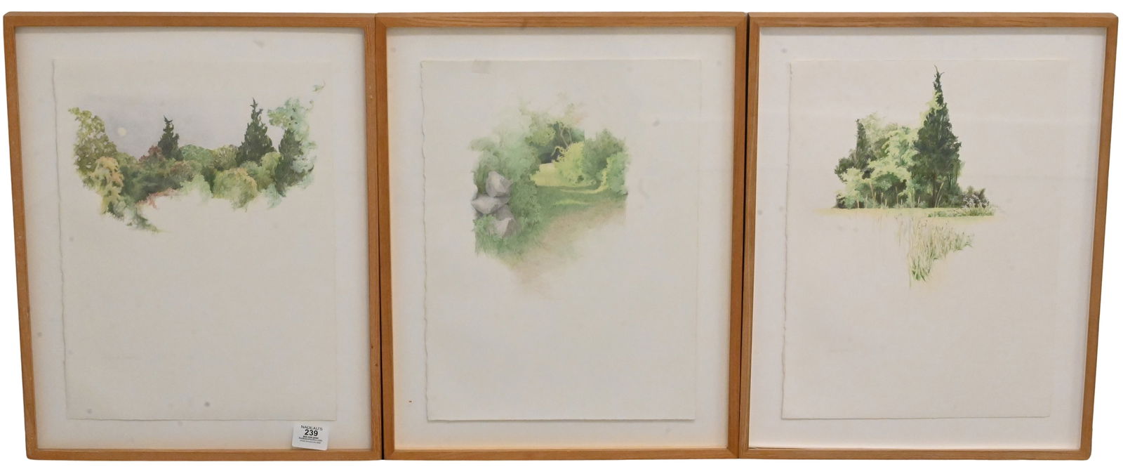 Set of Three: Amy Scott (American 20th/21st Century) Landscape Studies (1 of 12)