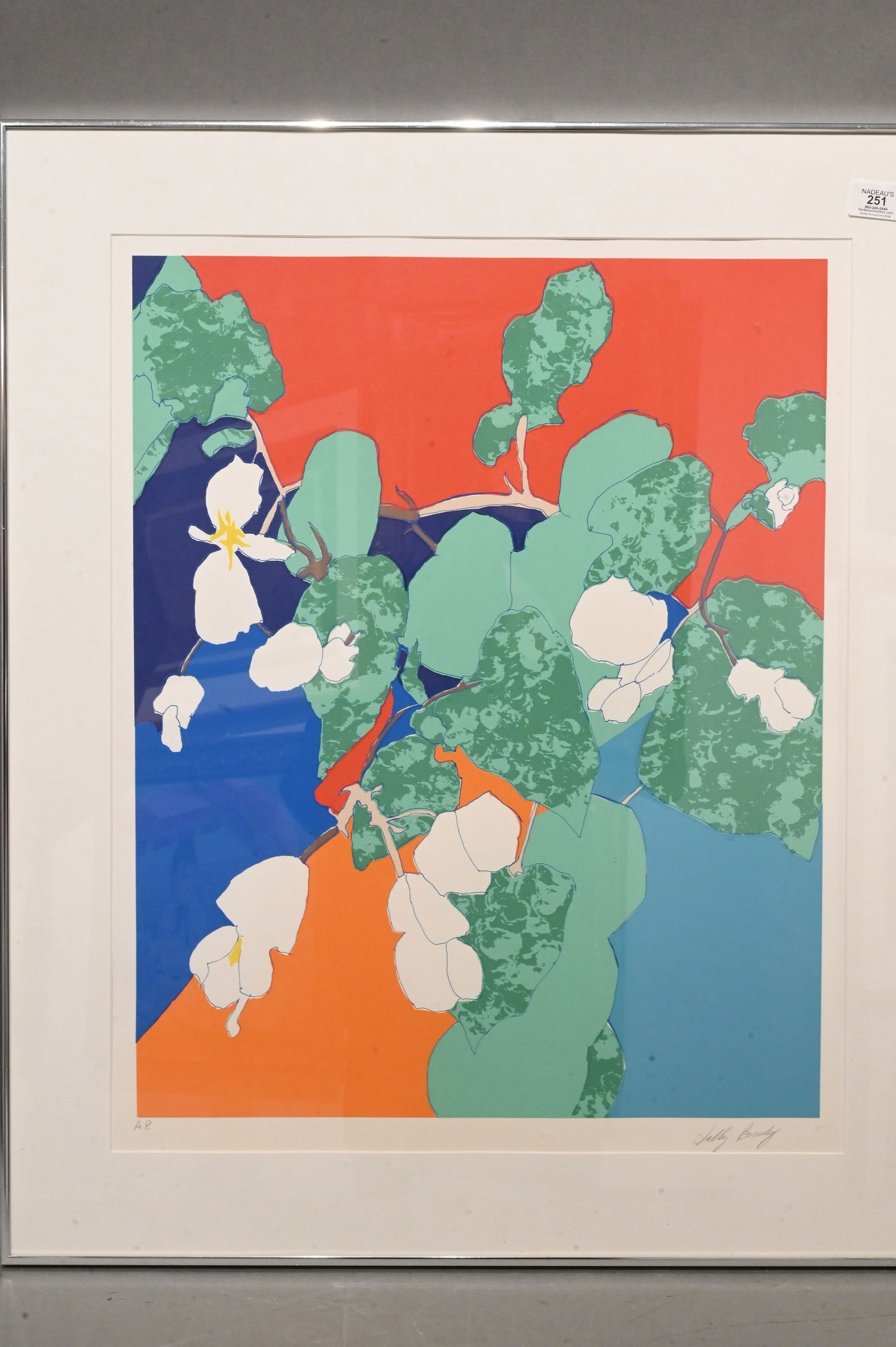 Three Framed Floral Pieces - 2