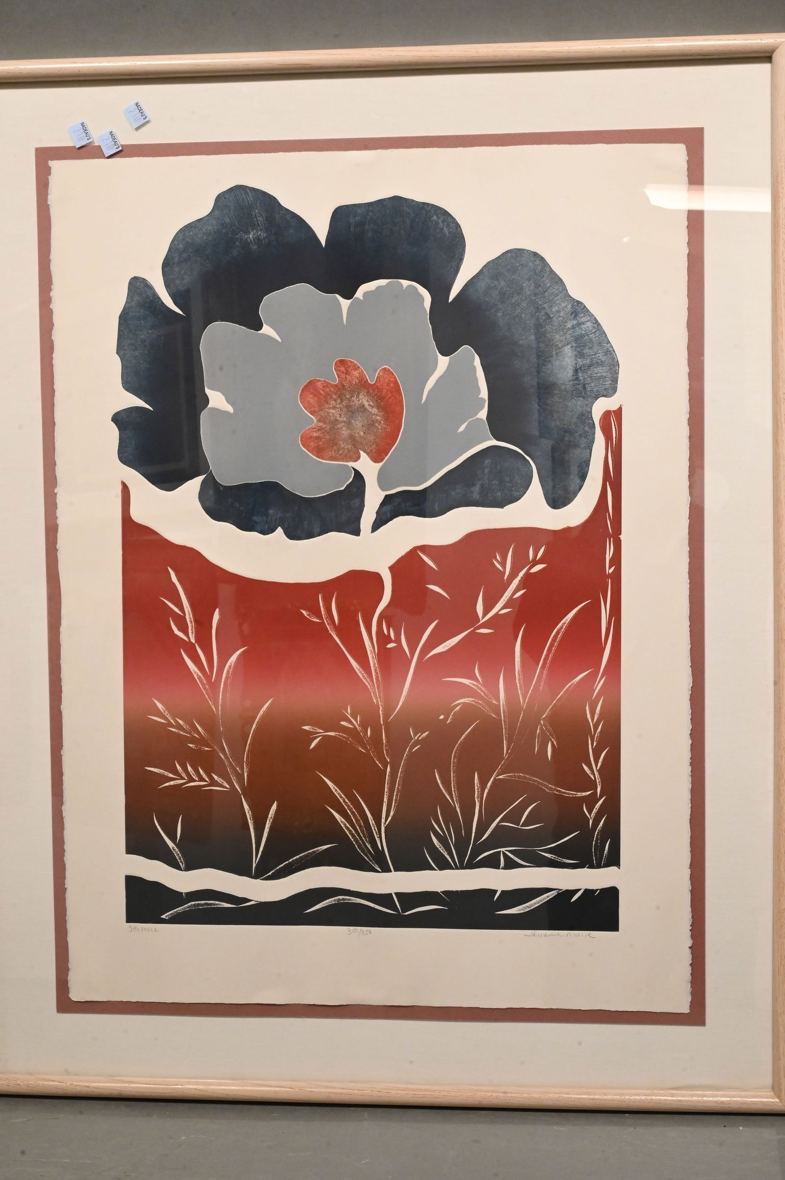 Three Framed Floral Pieces - 5