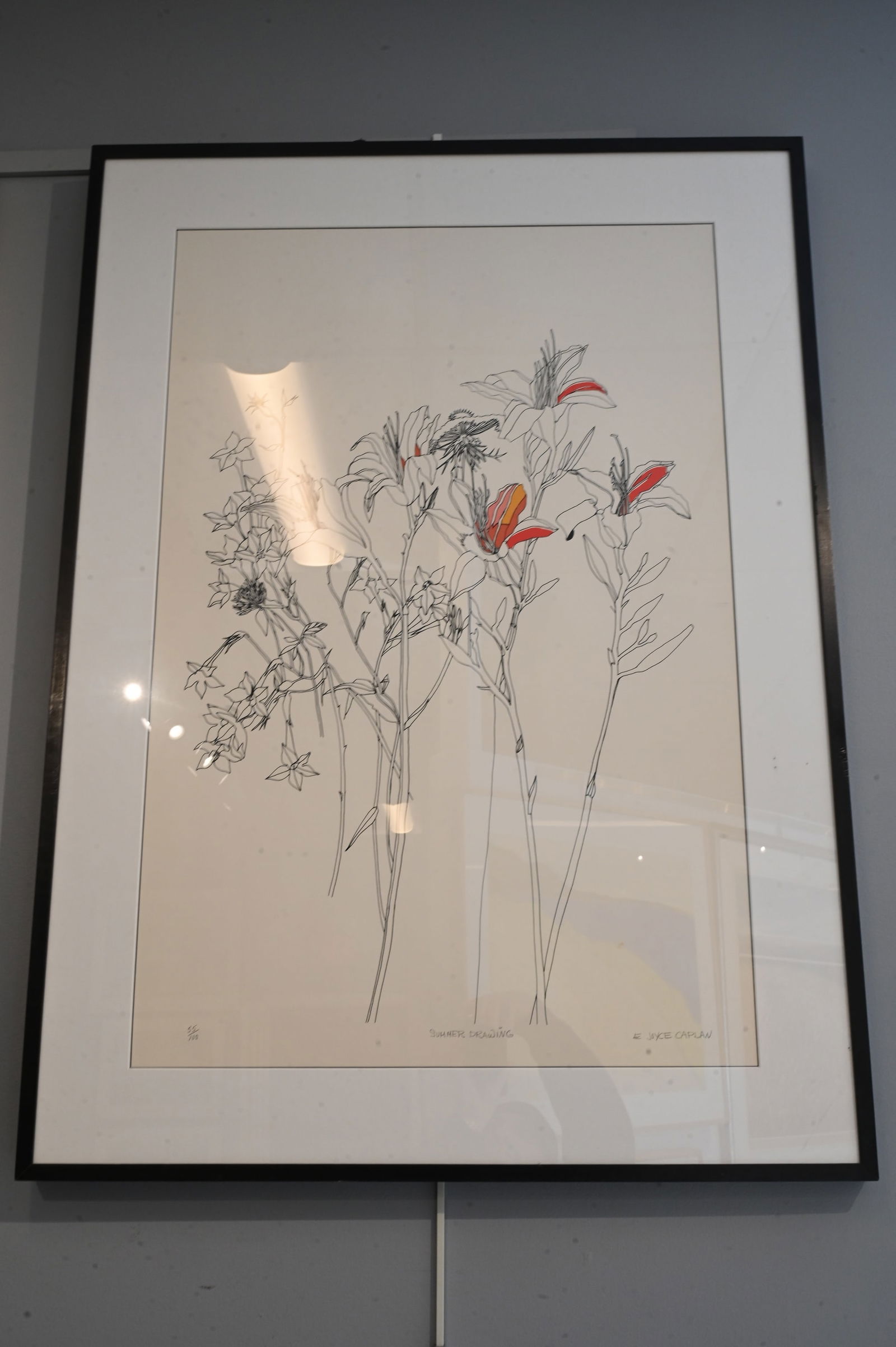 Three Framed Floral Pieces - 8