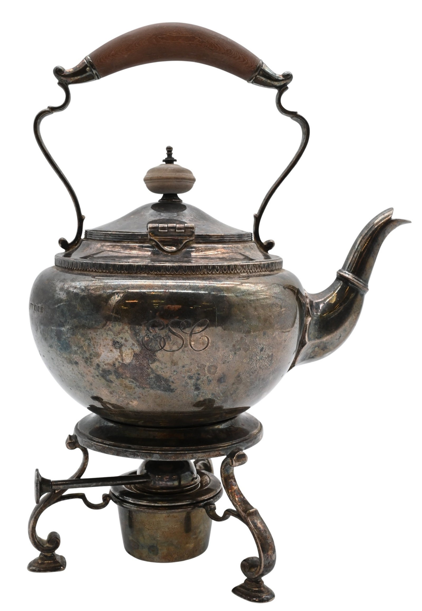 Crichton Brothers Sterling Silver Teapot and Stand (1 of 5)