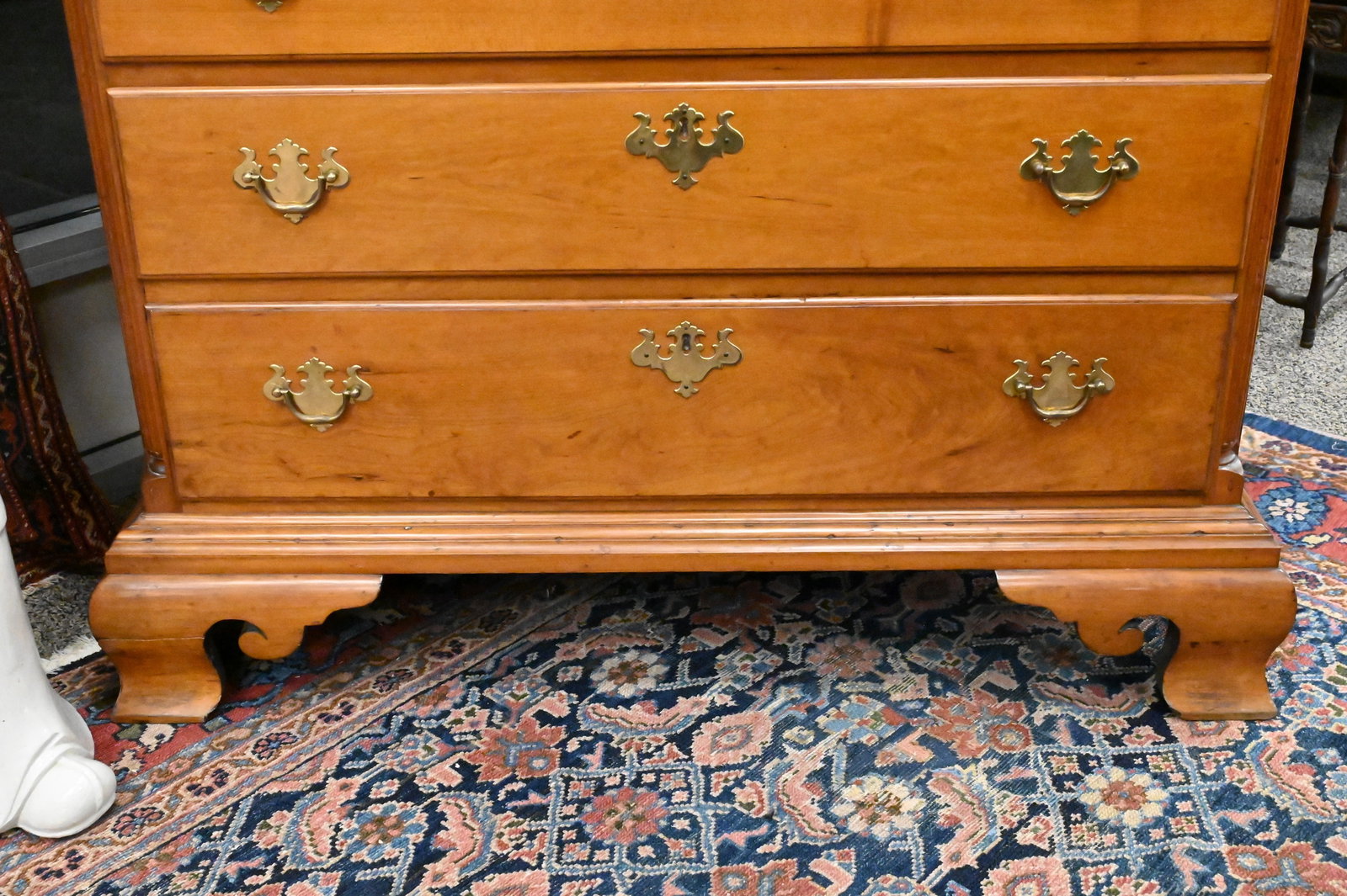 Chippendale Cherry Chest on Chest - 5