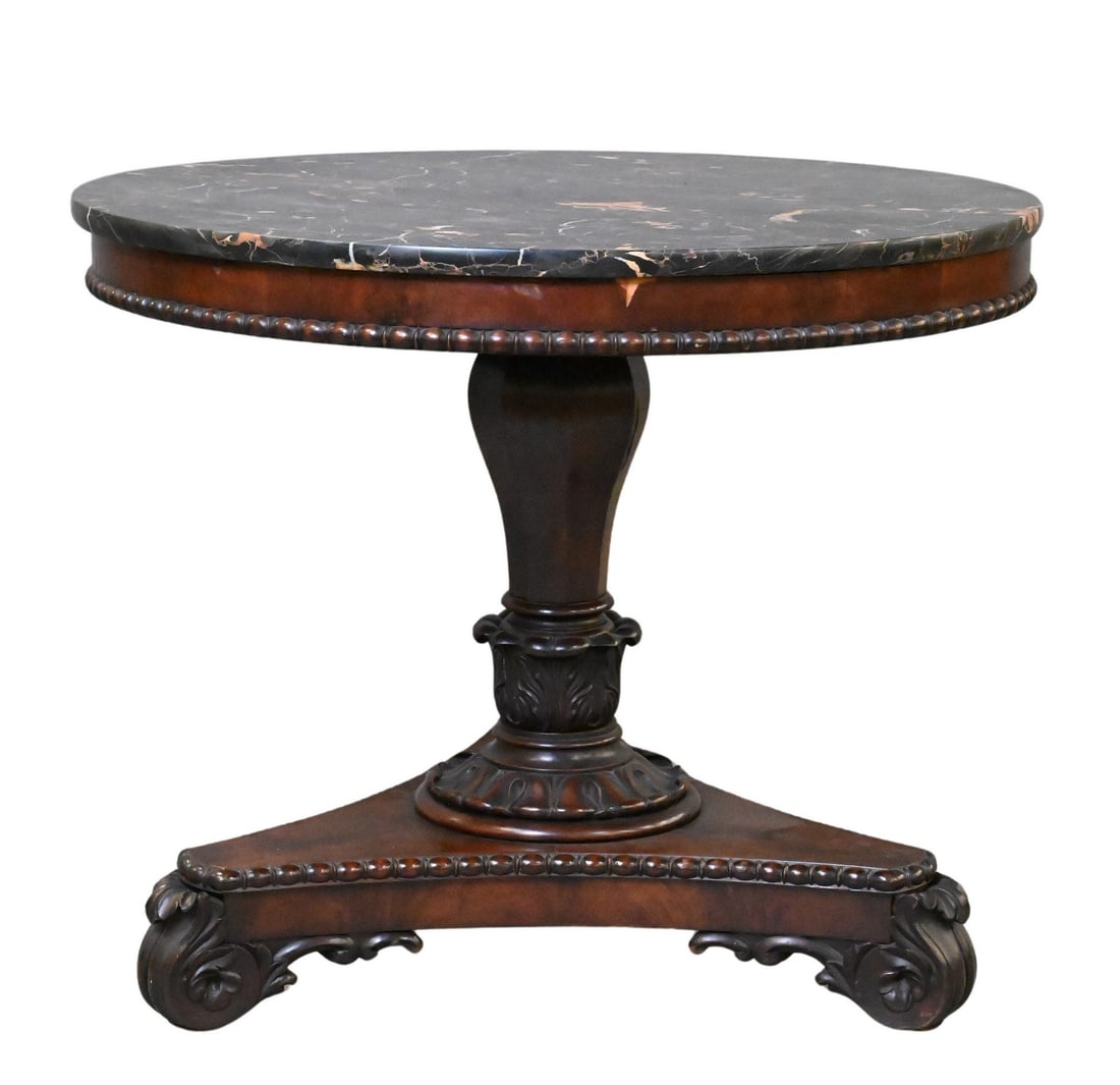 Empire Marble-Top Center Table (1 of 5)