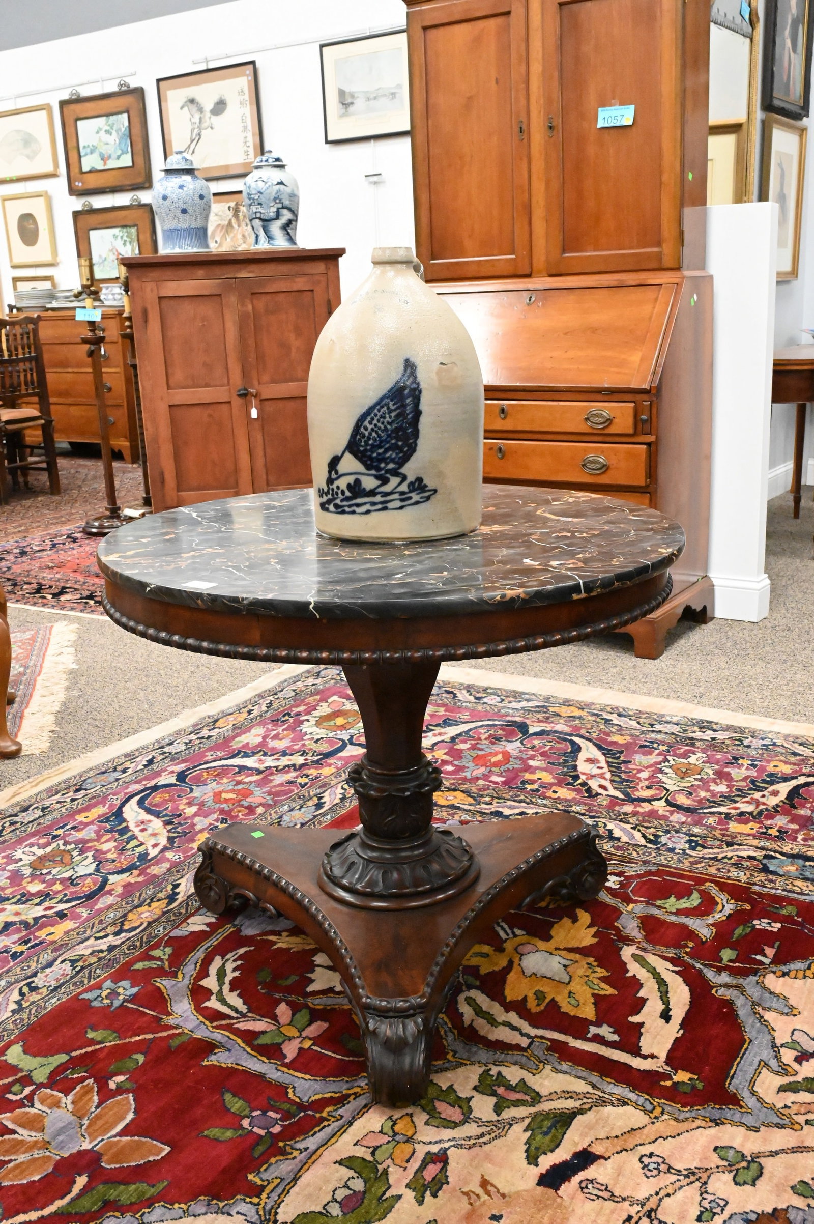 Empire Marble-Top Center Table - 2