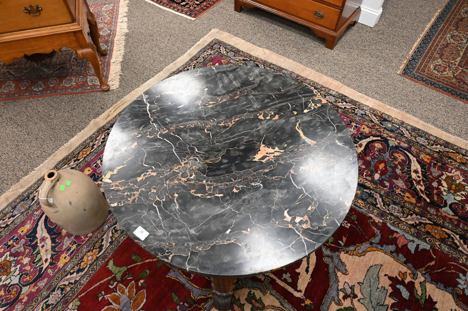 Empire Marble-Top Center Table - 3