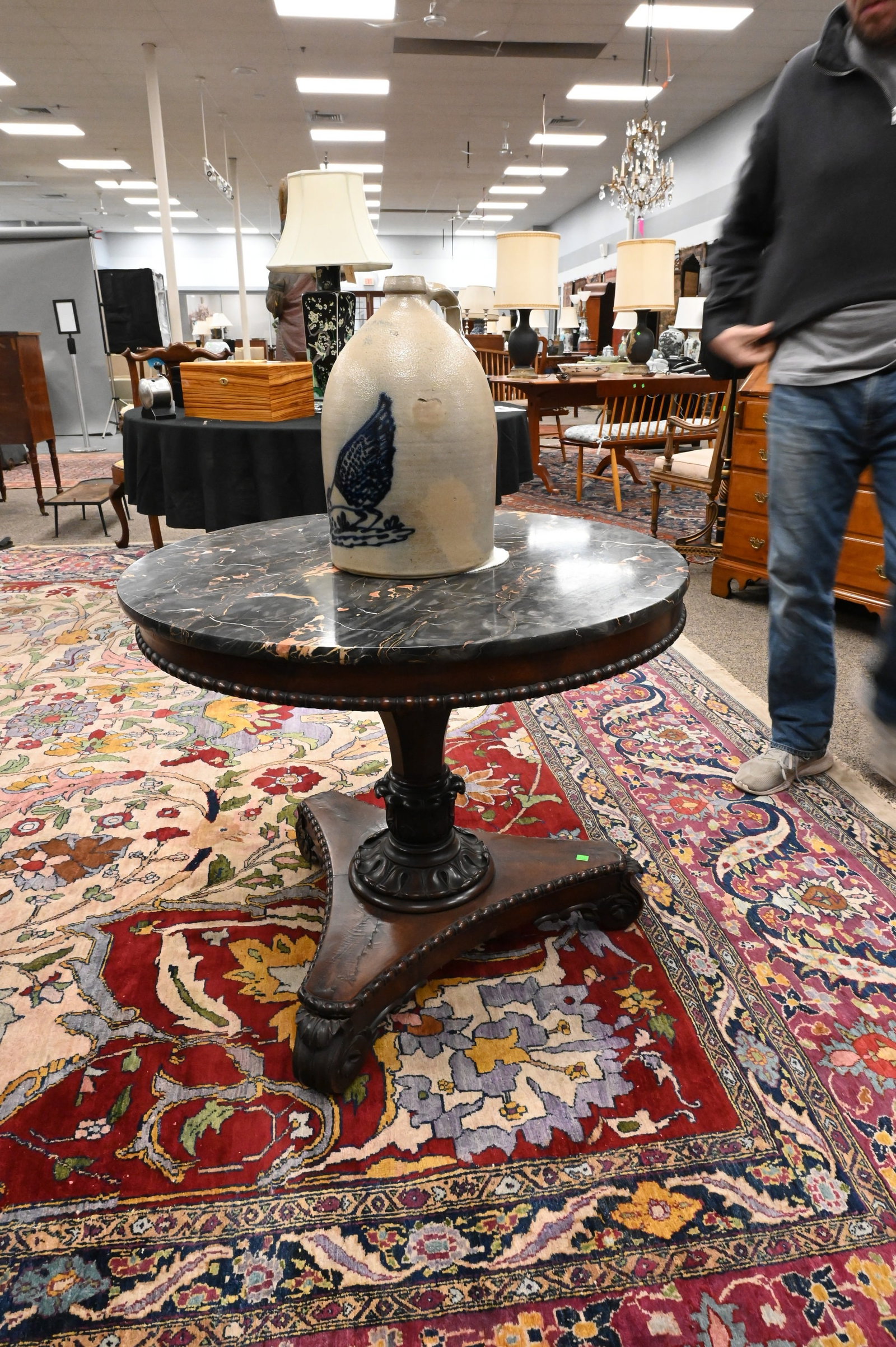 Empire Marble-Top Center Table - 4