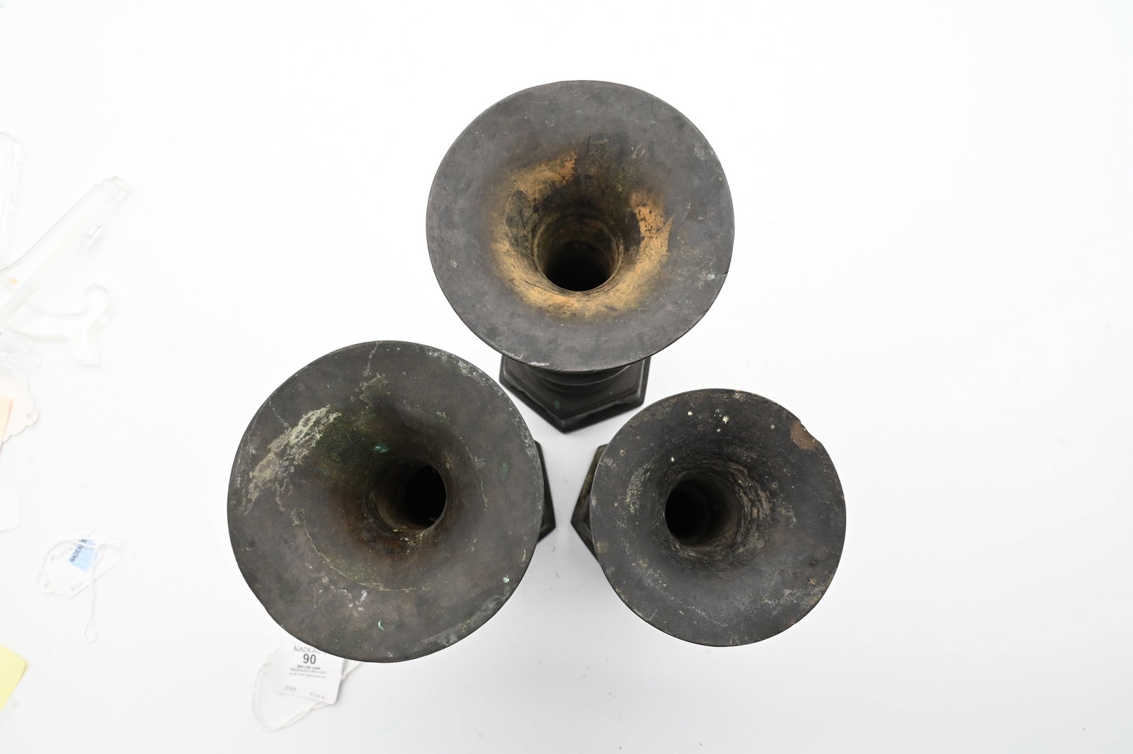 Three Bronze Candlesticks - 2