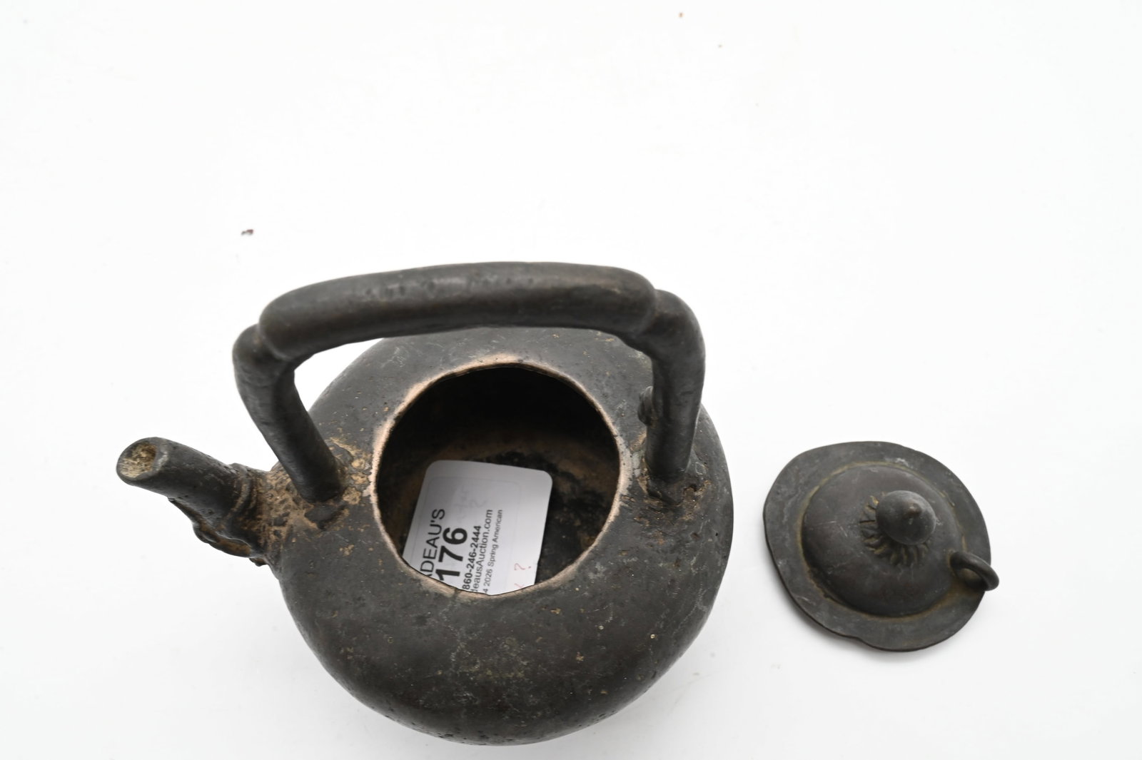 Asian Bronze Teapot - 3