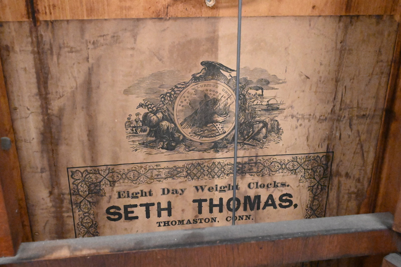 Seth Thomas "Triple-Decker" Eight-Day Weight-Driven Wall Clock - 6