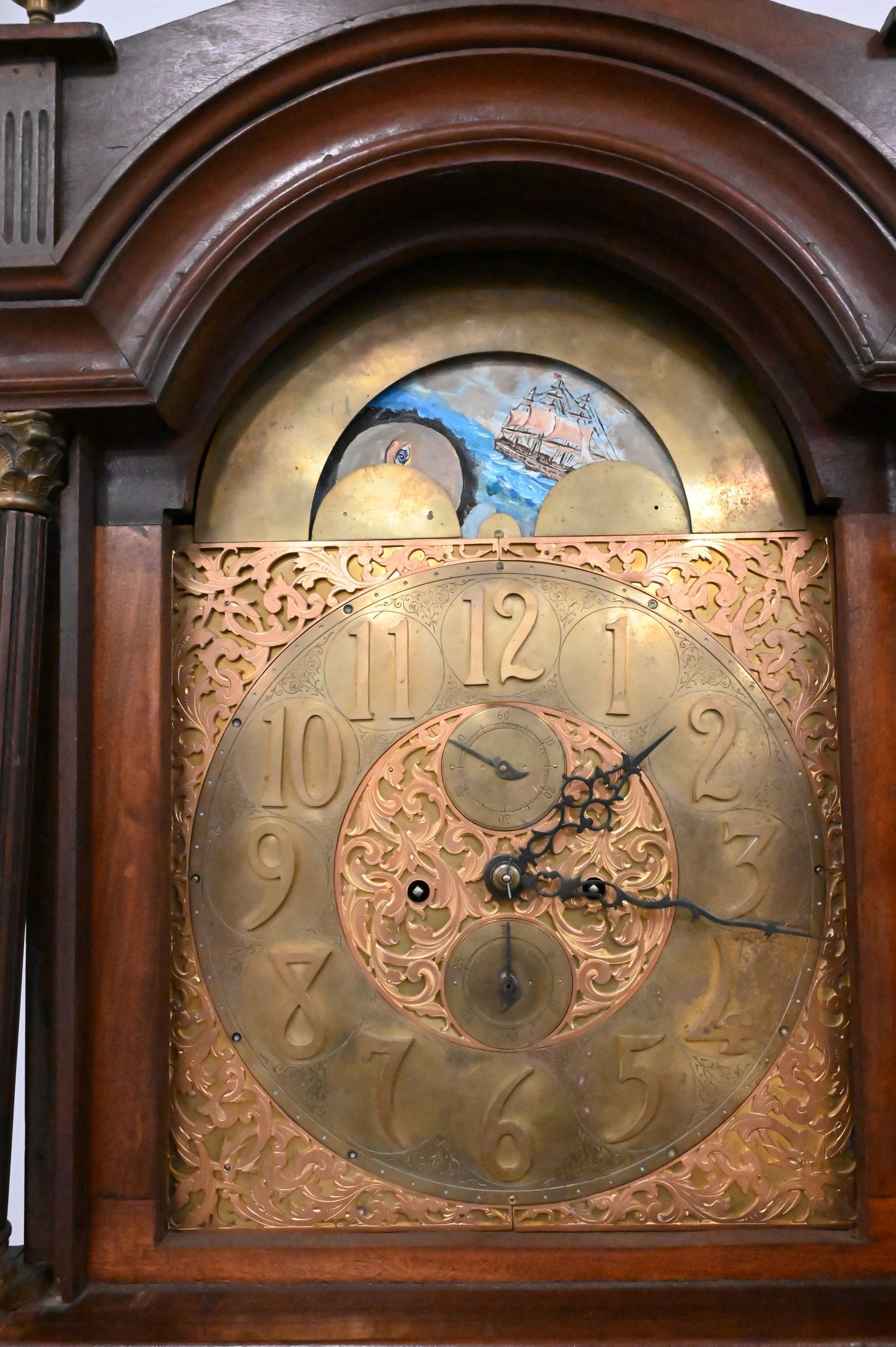 Mahogany Tall Case Clock - 4