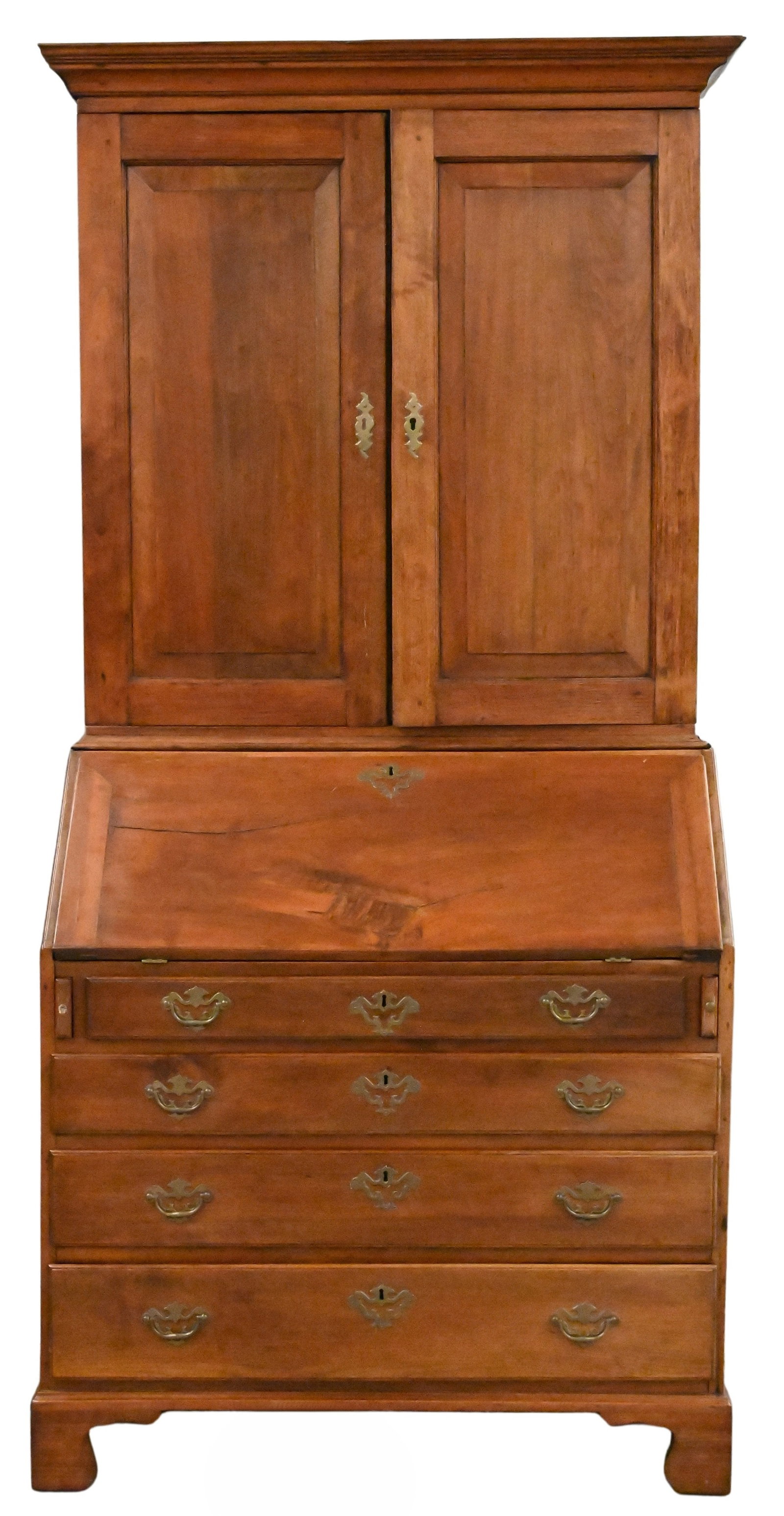Chippendale Walnut Secretary Desk in Two Parts (1 of 5)