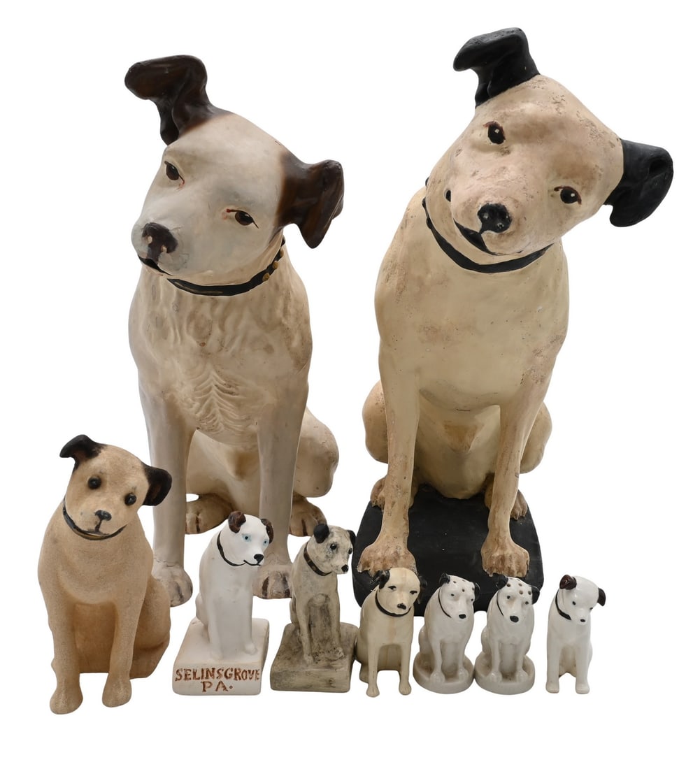 Group of Nine Nipper Dog Advertisement Displays (1 of 8)