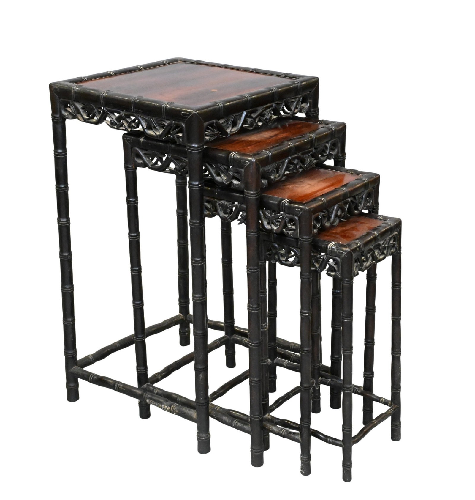 Set of Four 19th Century Chinese Export Nesting Tables (1 of 5)