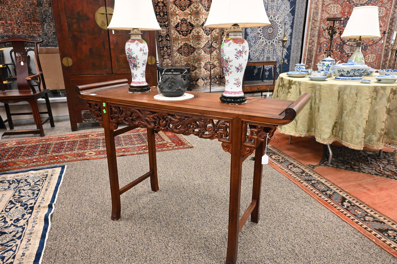 Chinese Hardwood Console Table - 2