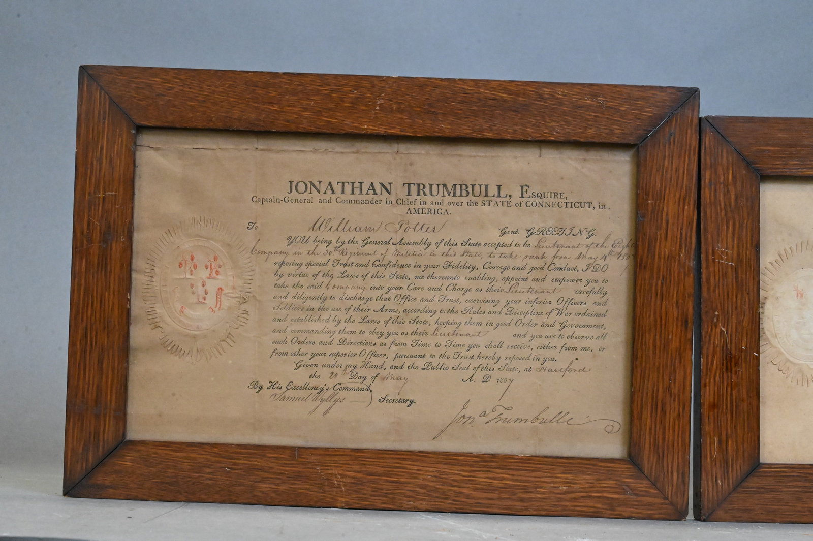 Two Jonathan Trumbull Documents - 2