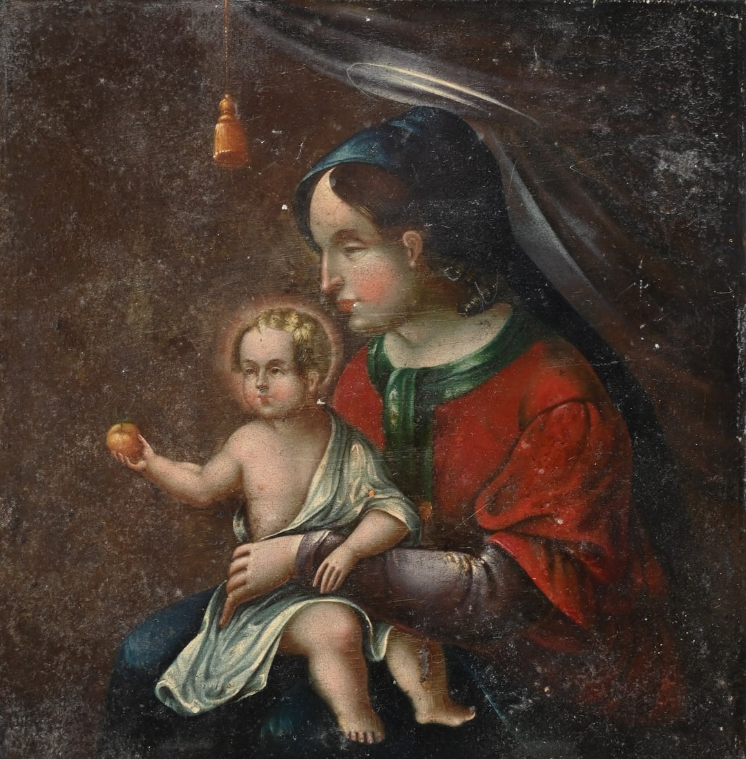 Oilon Metal Panel Madonna and Child (1 of 5)