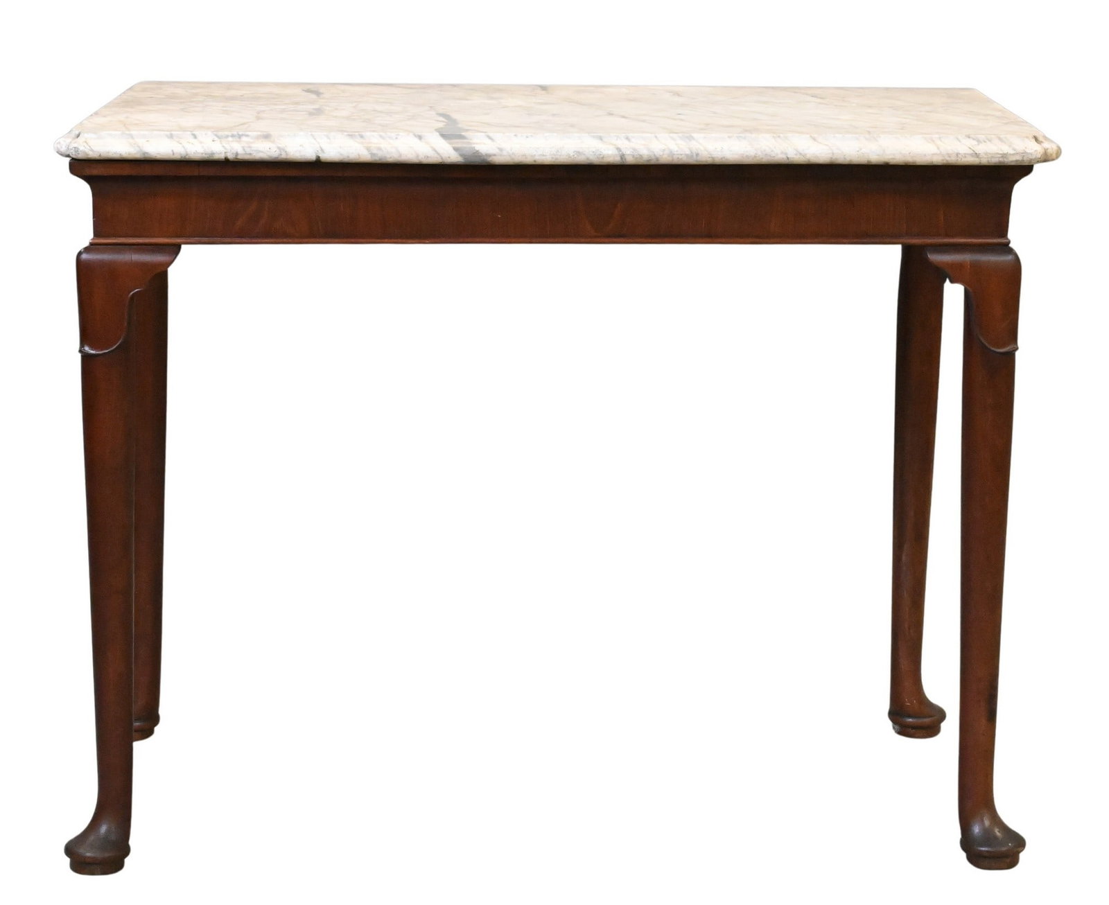 George III Walnut Marble Top Side Table / Slab Top (1 of 6)