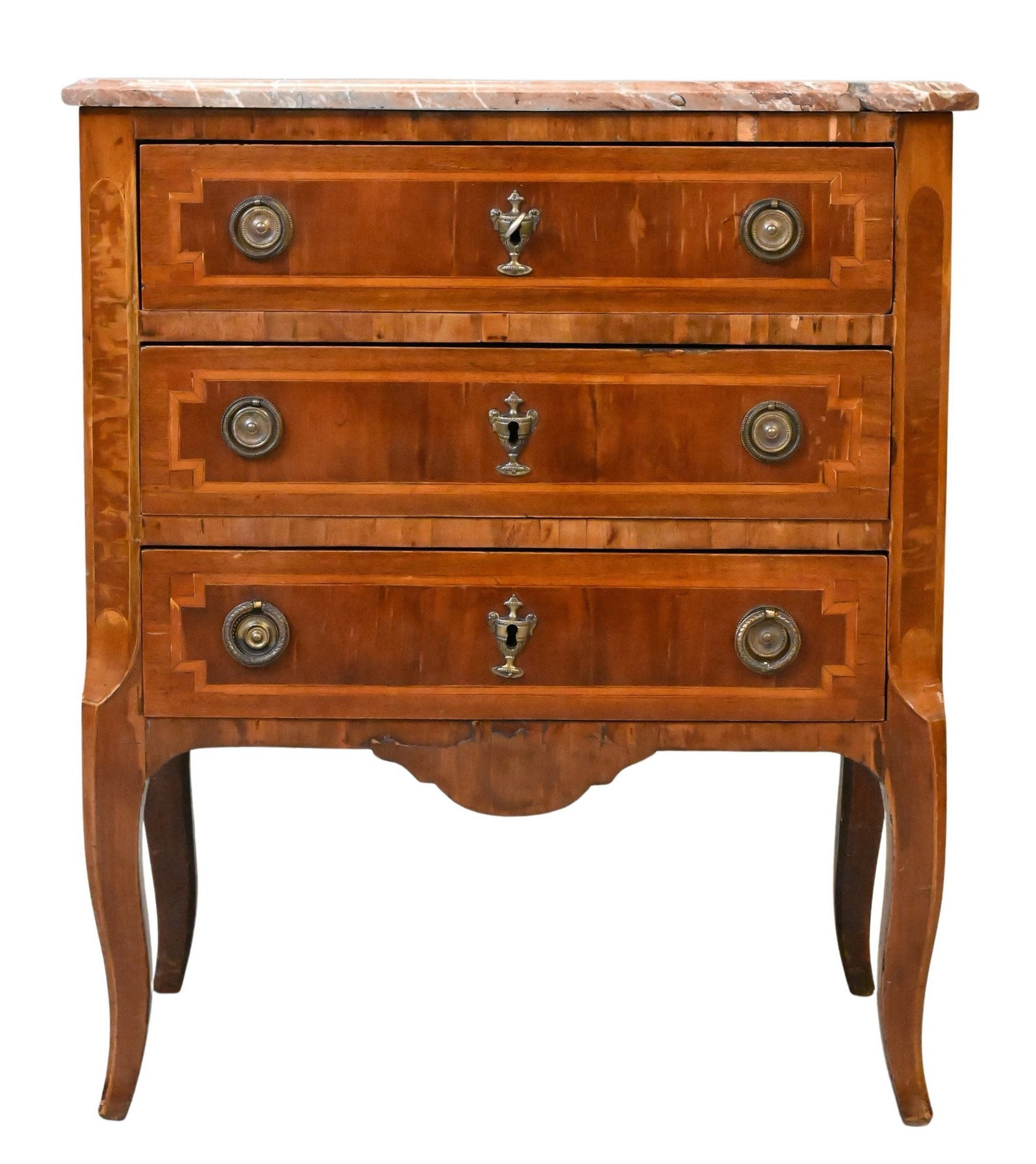 Louis XV Style Inlaid Mahogany Petite Commode (1 of 5)
