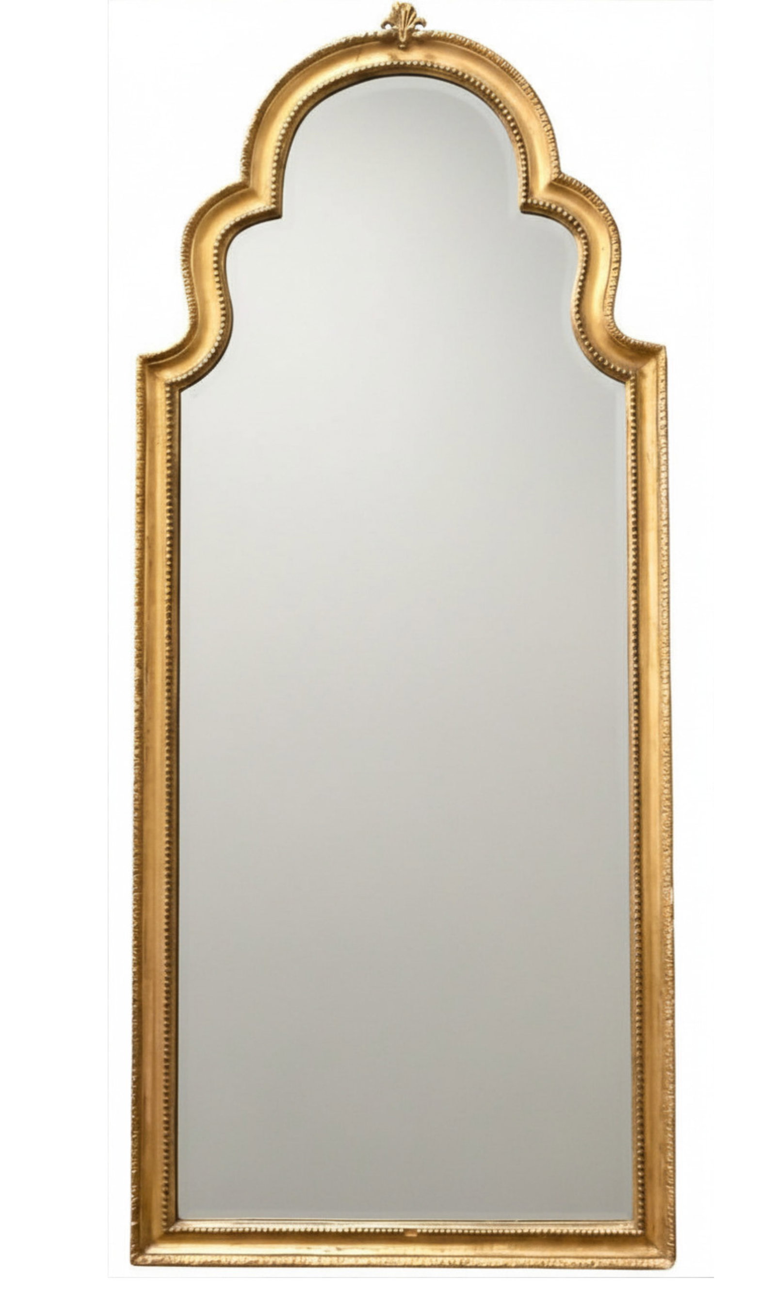 Queen Anne Style Carved Giltwood and Gilt-Composition Over-Mantel Mirror (1 of 5)